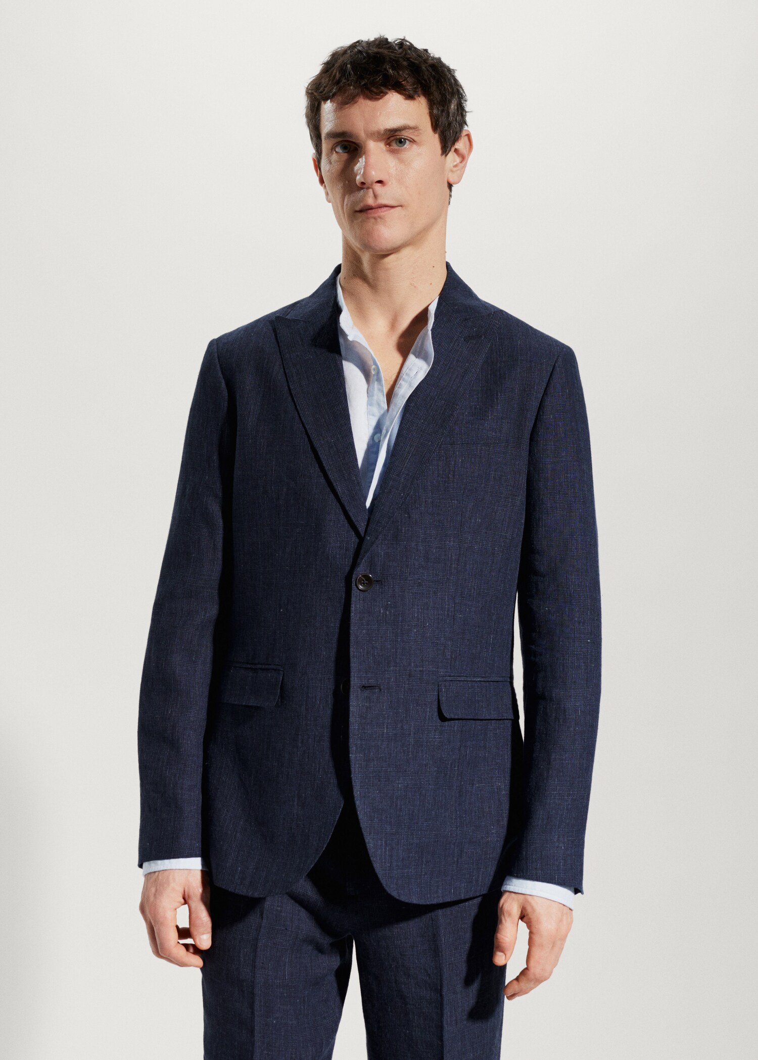 Blazer suit 100% linen - Medium plane