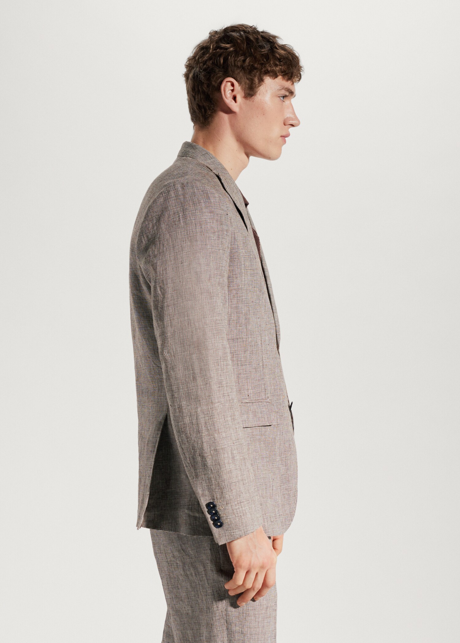 Blazer suit 100% linen - Details of the article 2