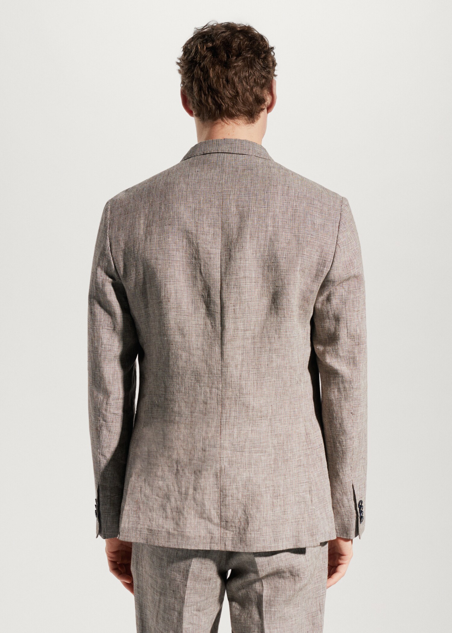 Blazer suit 100% linen - Reverse of the article