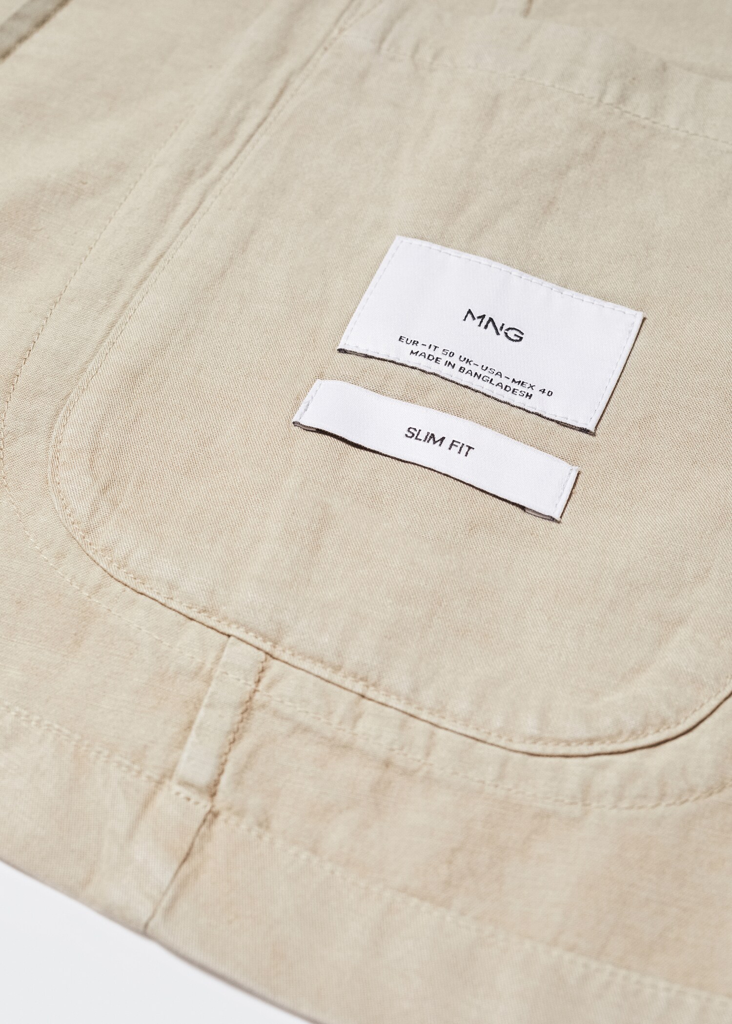 Veste slim fit lin coton - Détail de l'article 8