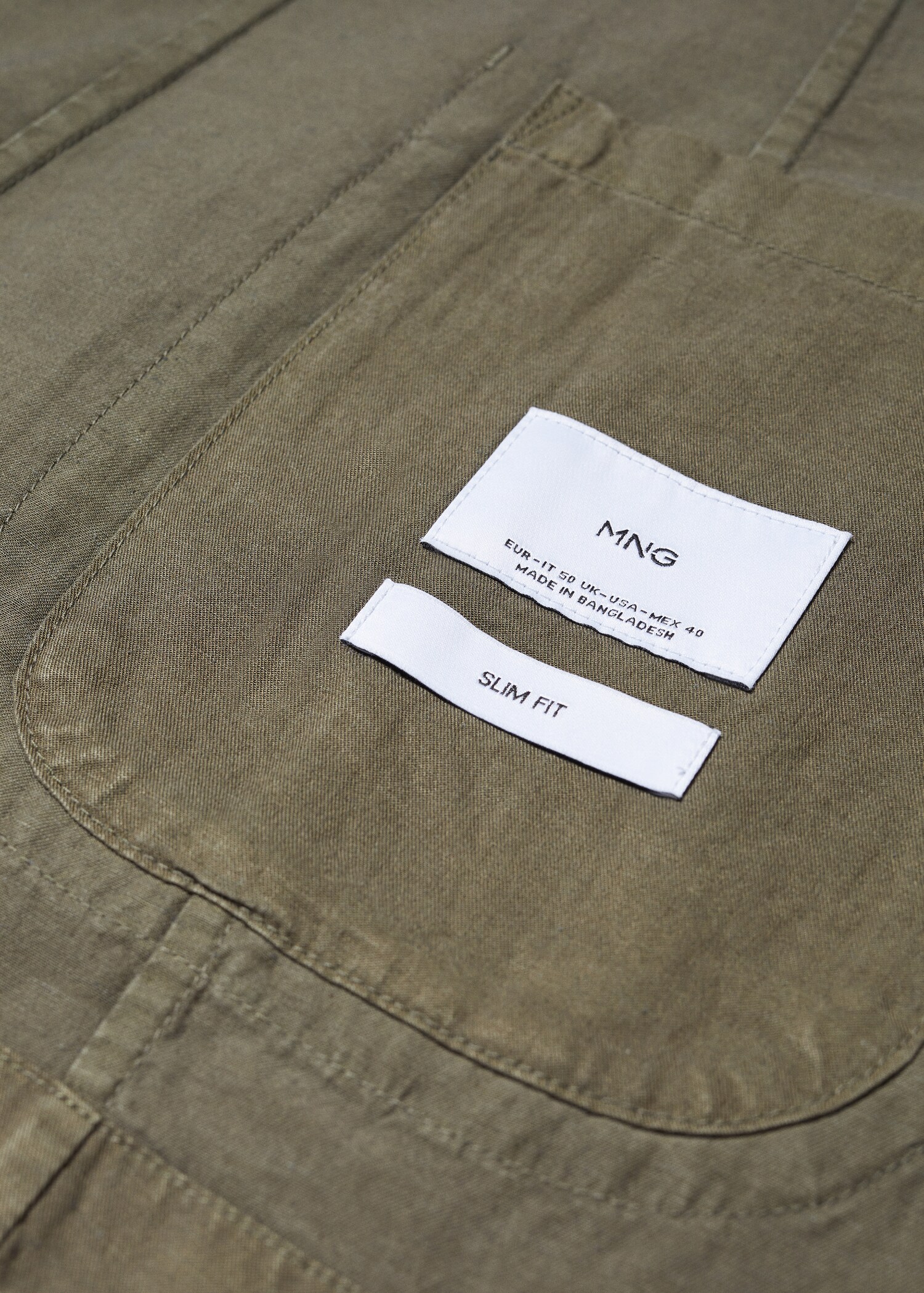 Veste slim fit lin coton - Détail de l'article 8