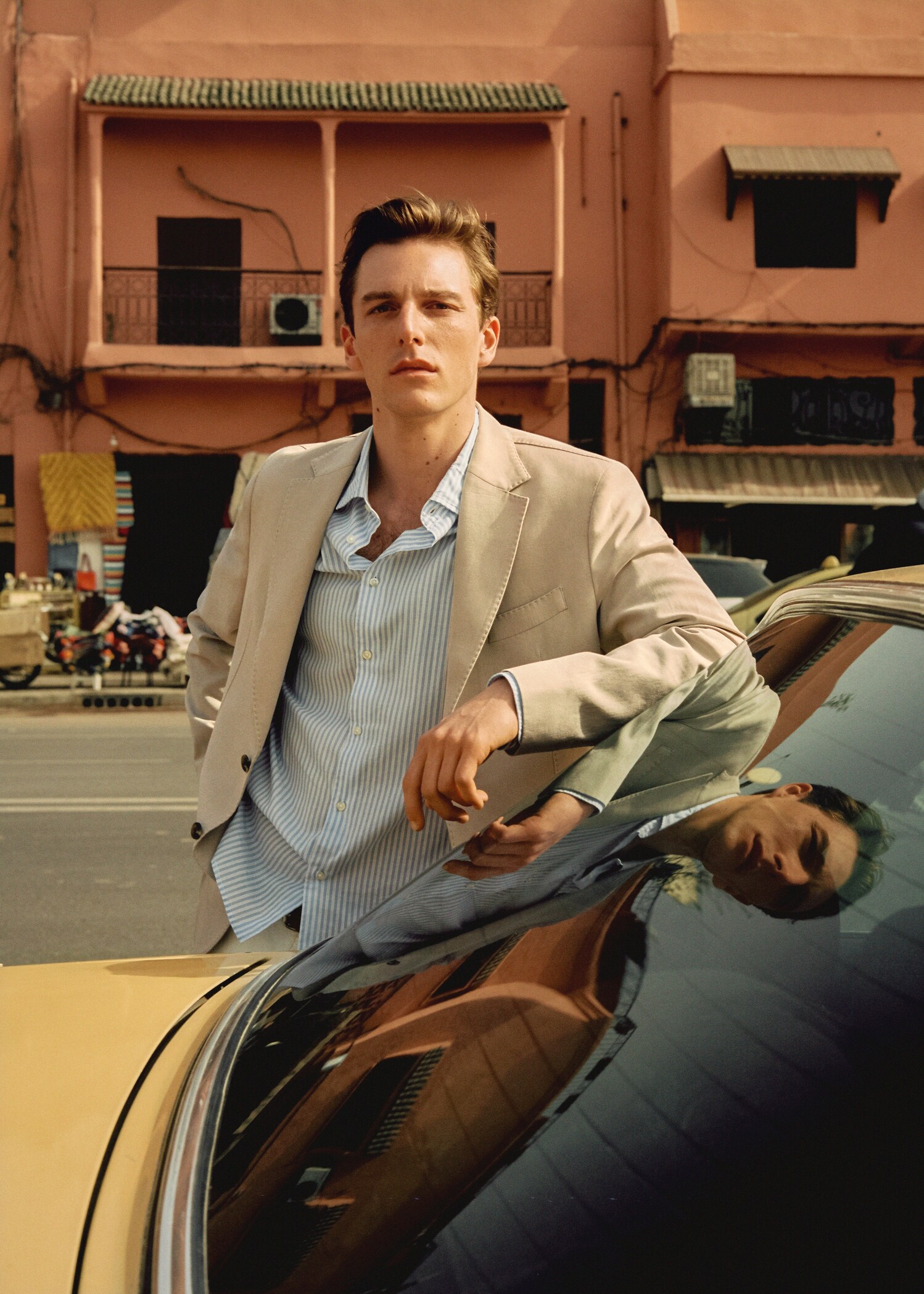 Slim fit cotton blazer - Details of the article 5