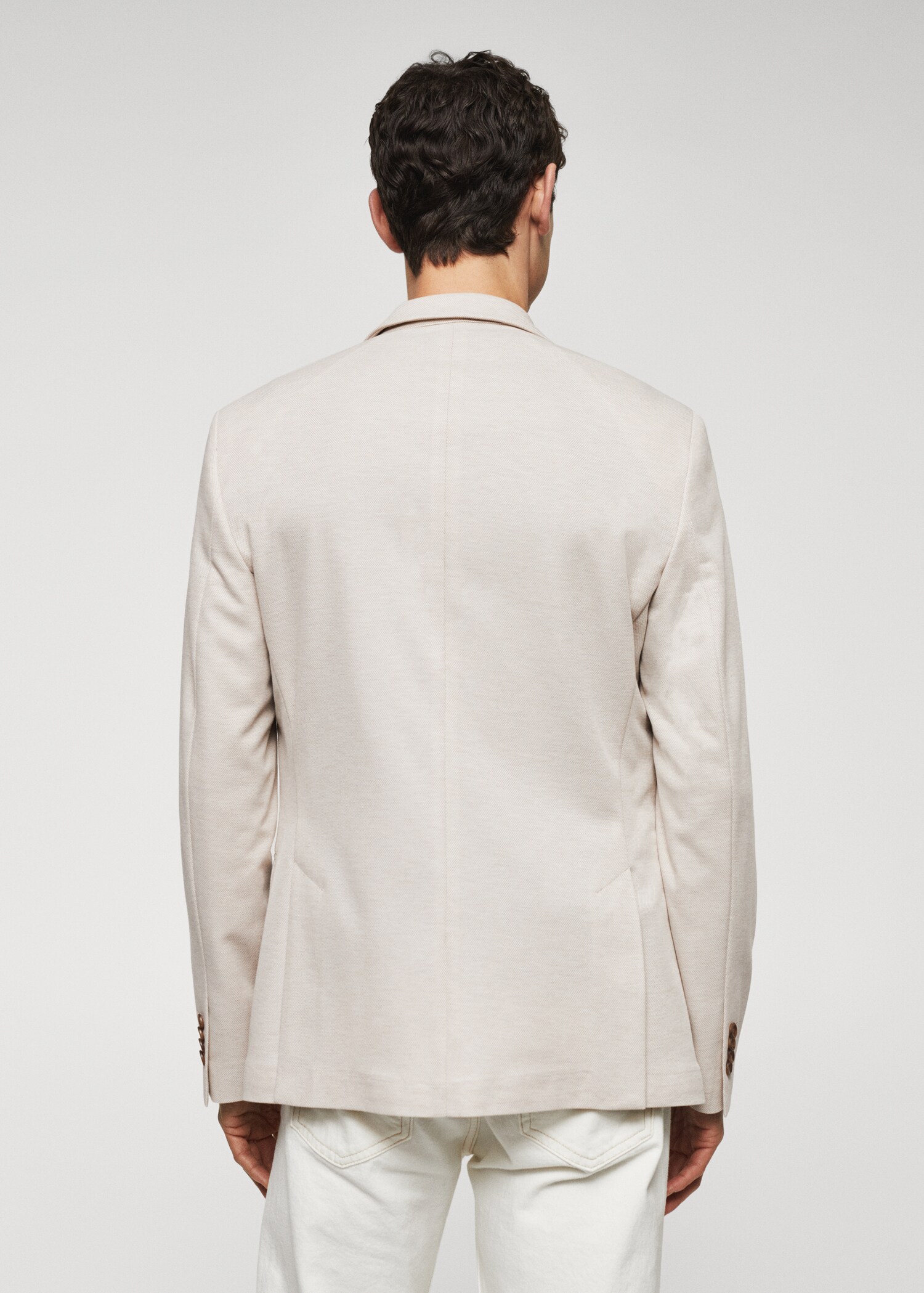 Veste slim fit microstructure - Verso de l’article