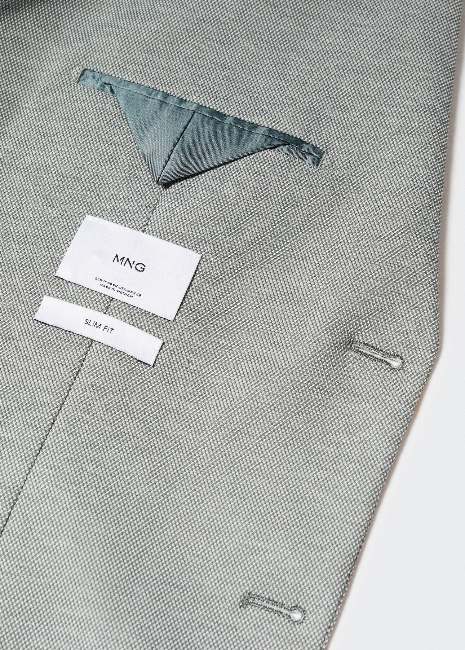 Veste slim fit microstructure - Détail de l'article 0