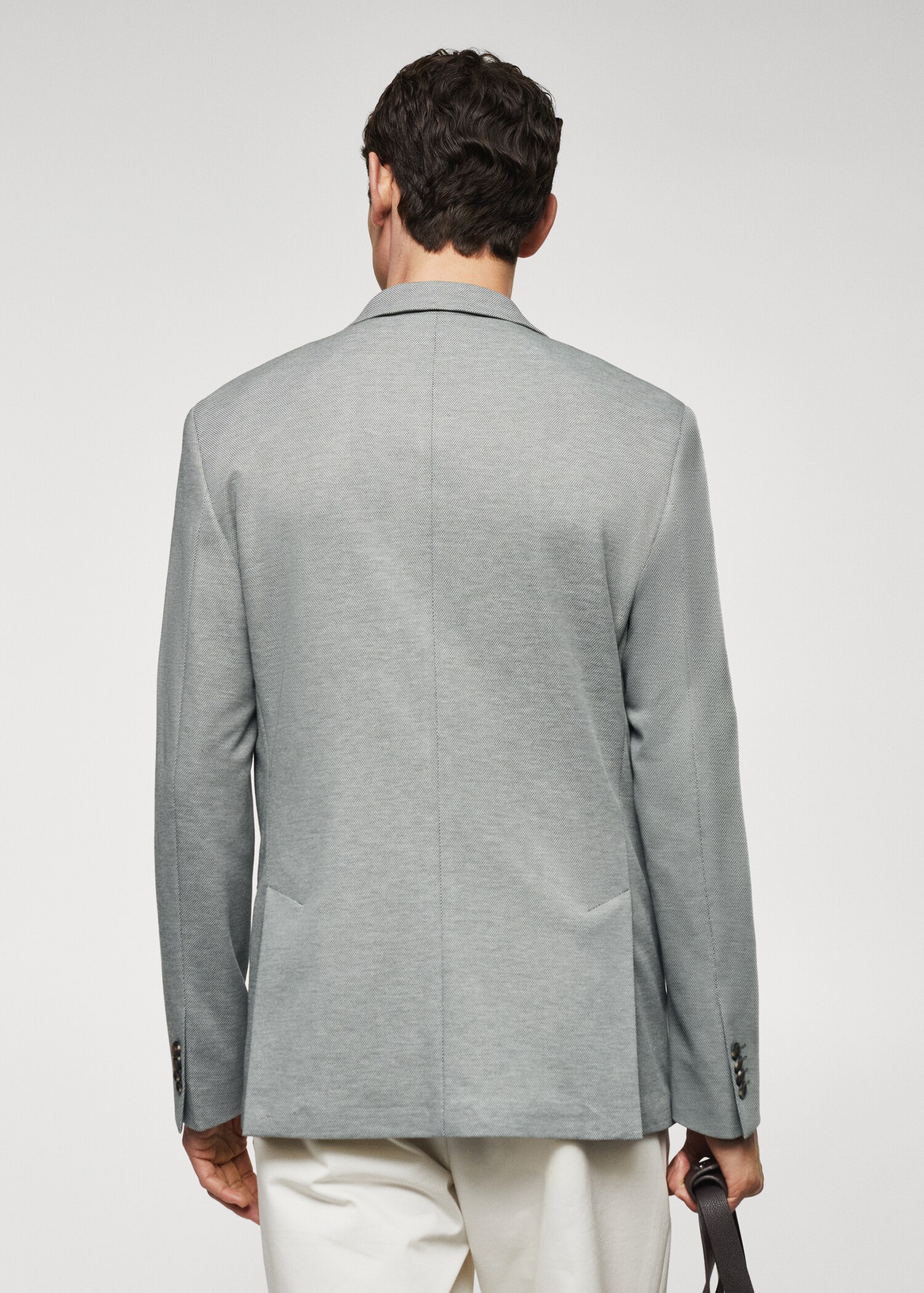 Veste slim fit microstructure - Verso de l’article