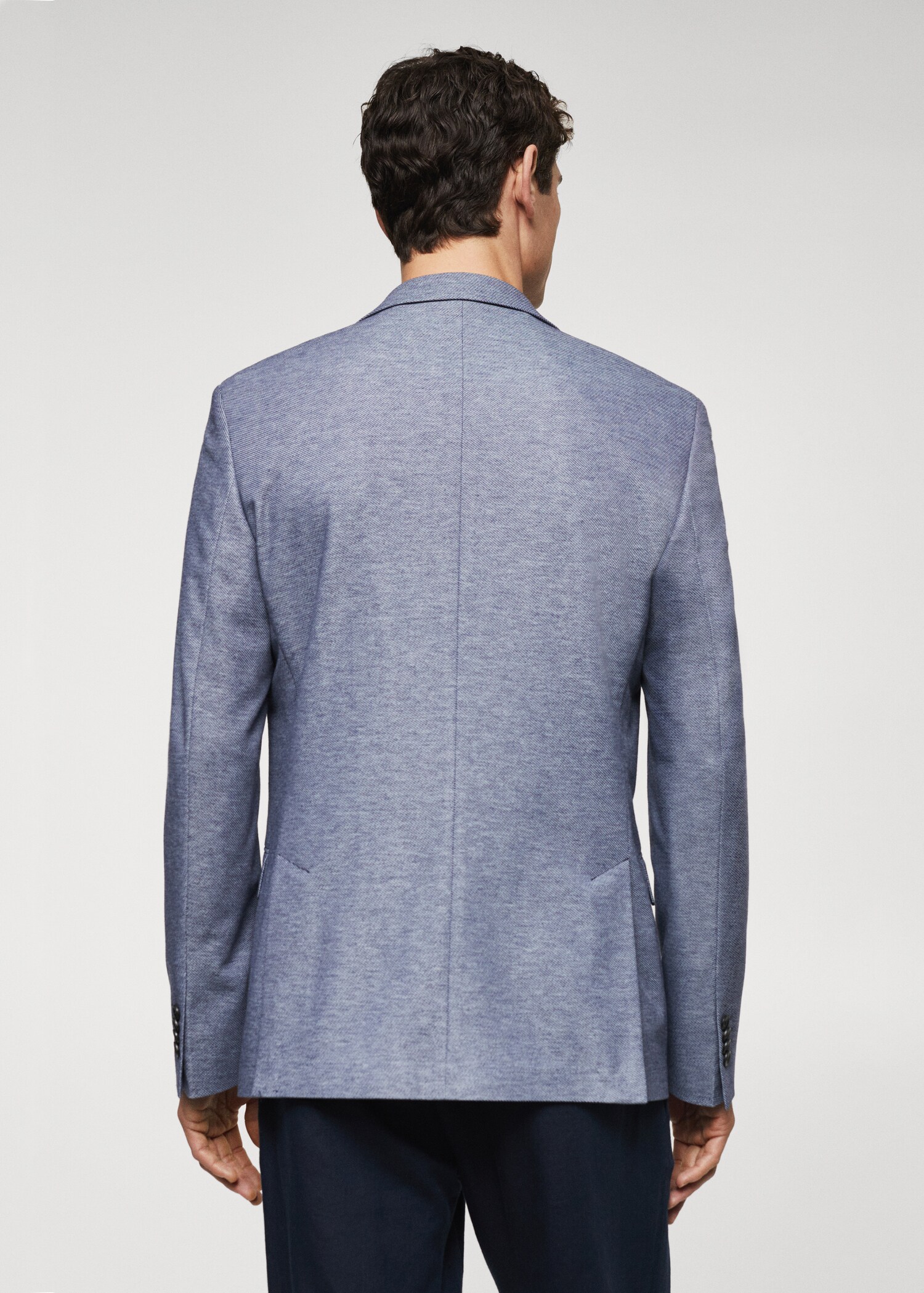 Veste slim fit microstructure - Verso de l’article