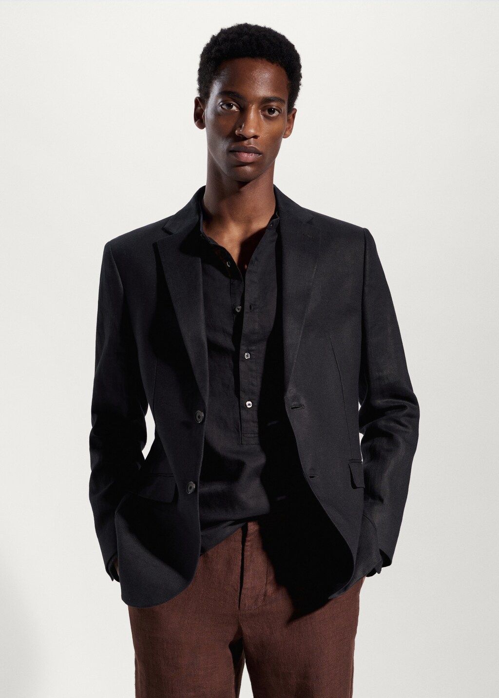 Veste slim fit 100 lin Homme MANGO Maroc