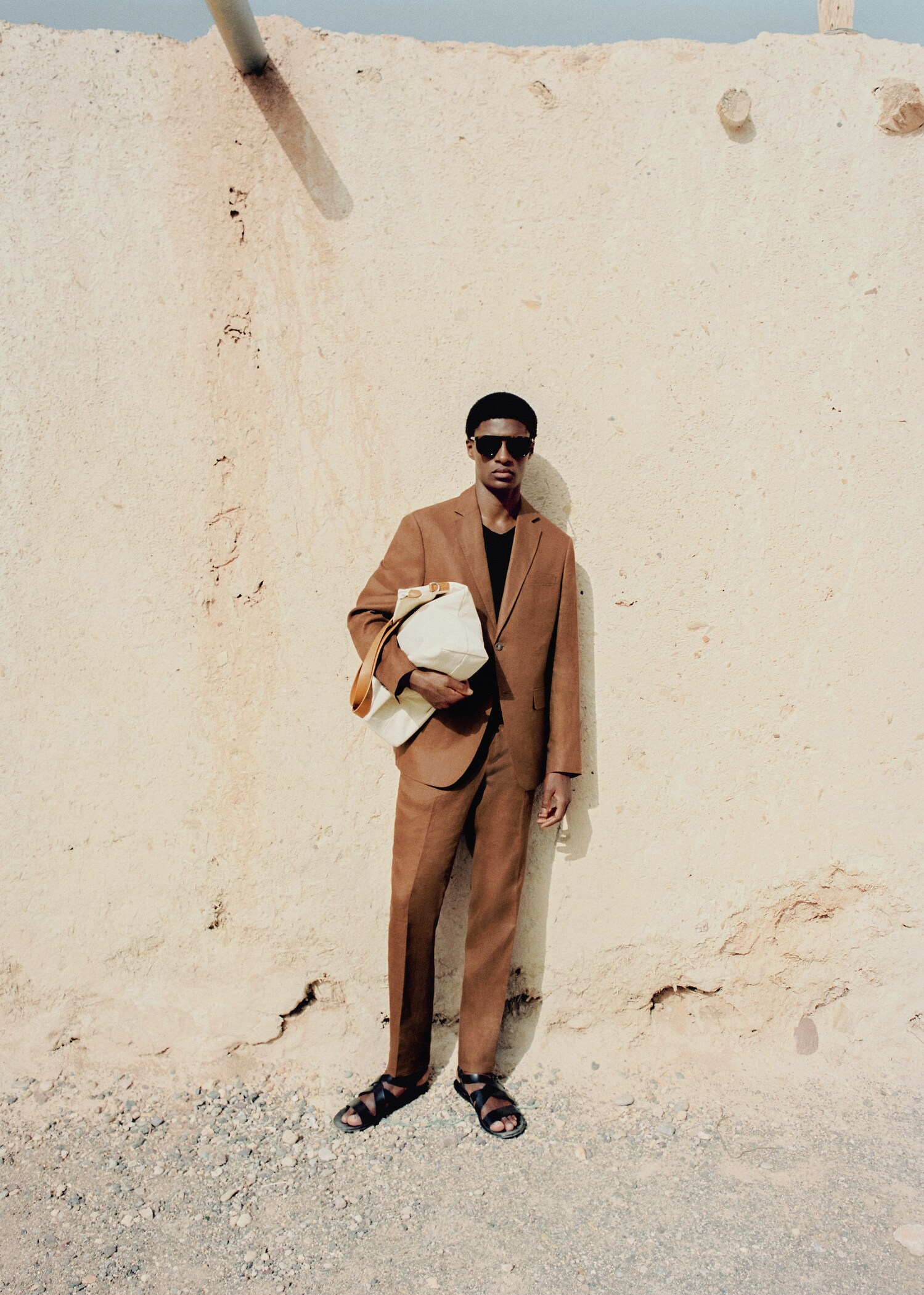 100% linen slim-fit suit jacket - Details of the article 5