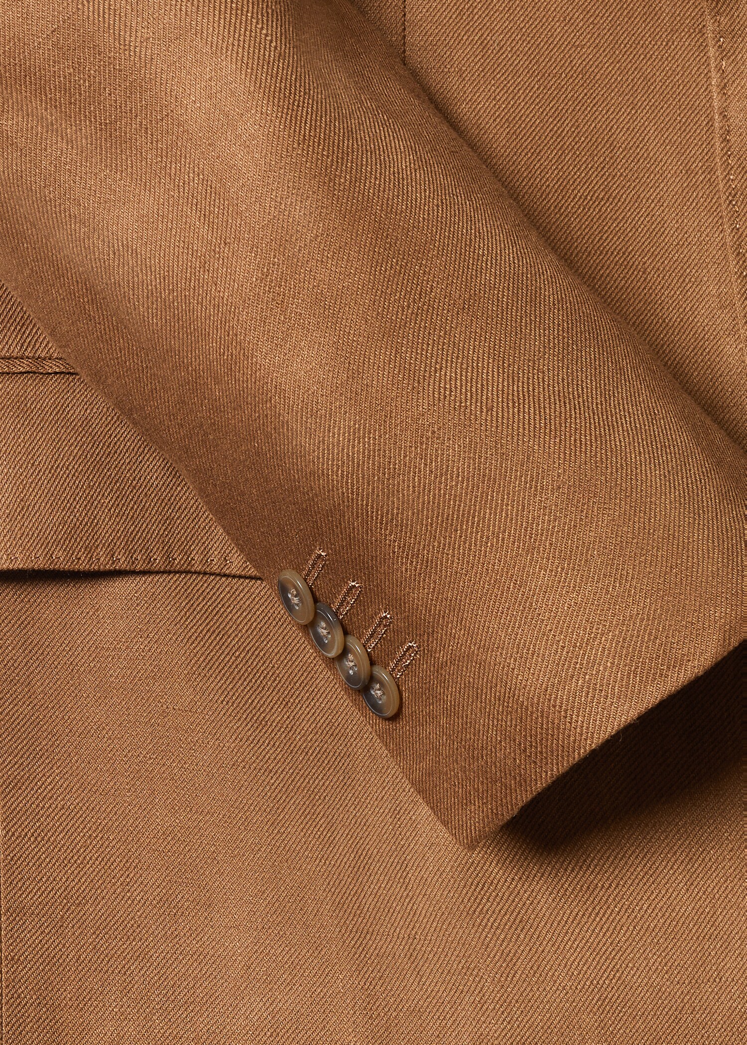 100% linen slim-fit suit jacket - Details of the article 8