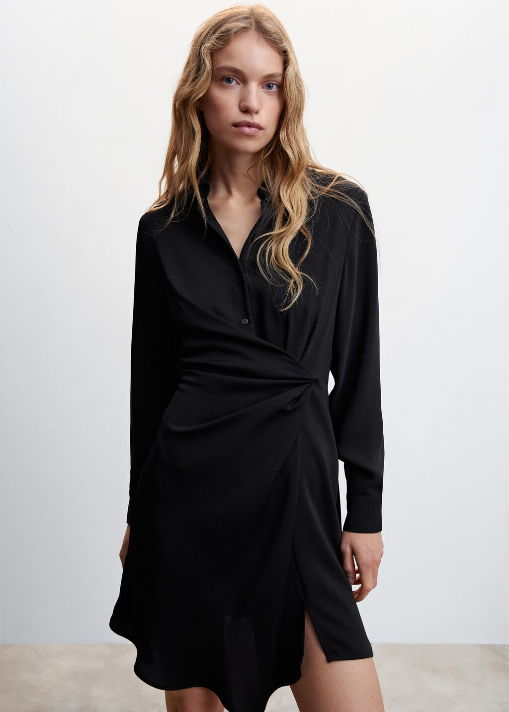 Mango black dress new arrivals