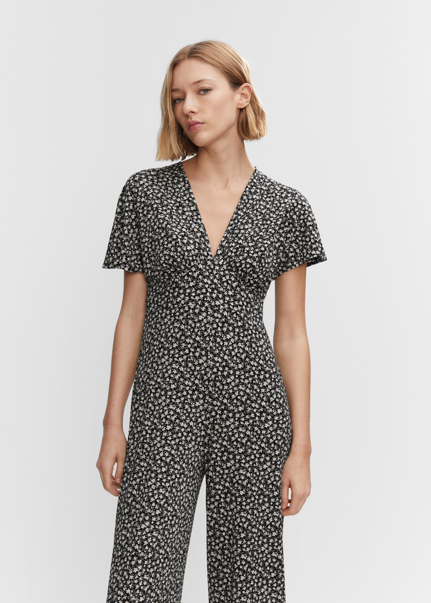 Long printed jumpsuit - Medium plane