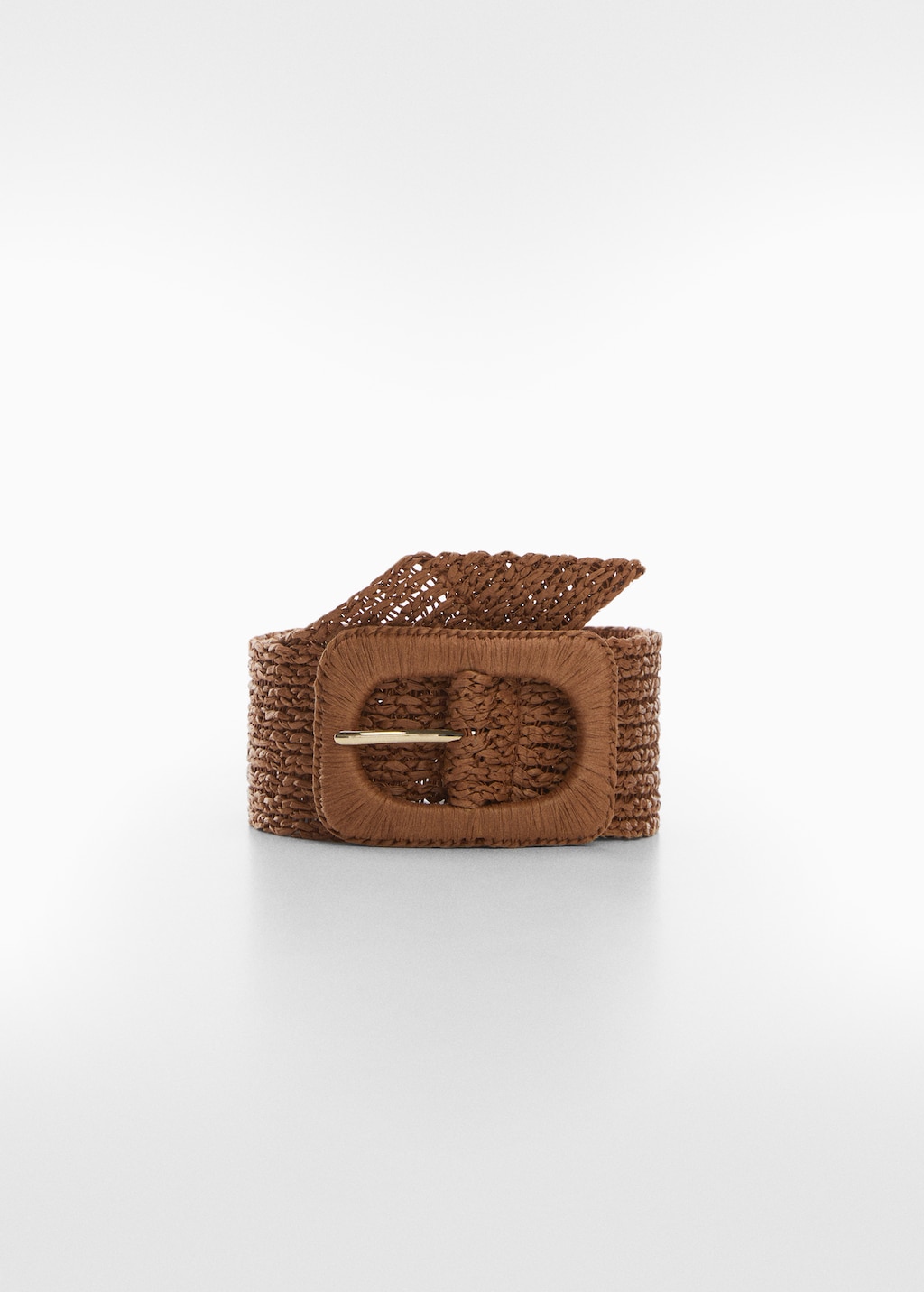 Ceinture boucle raphia Femme MANGO Maroc