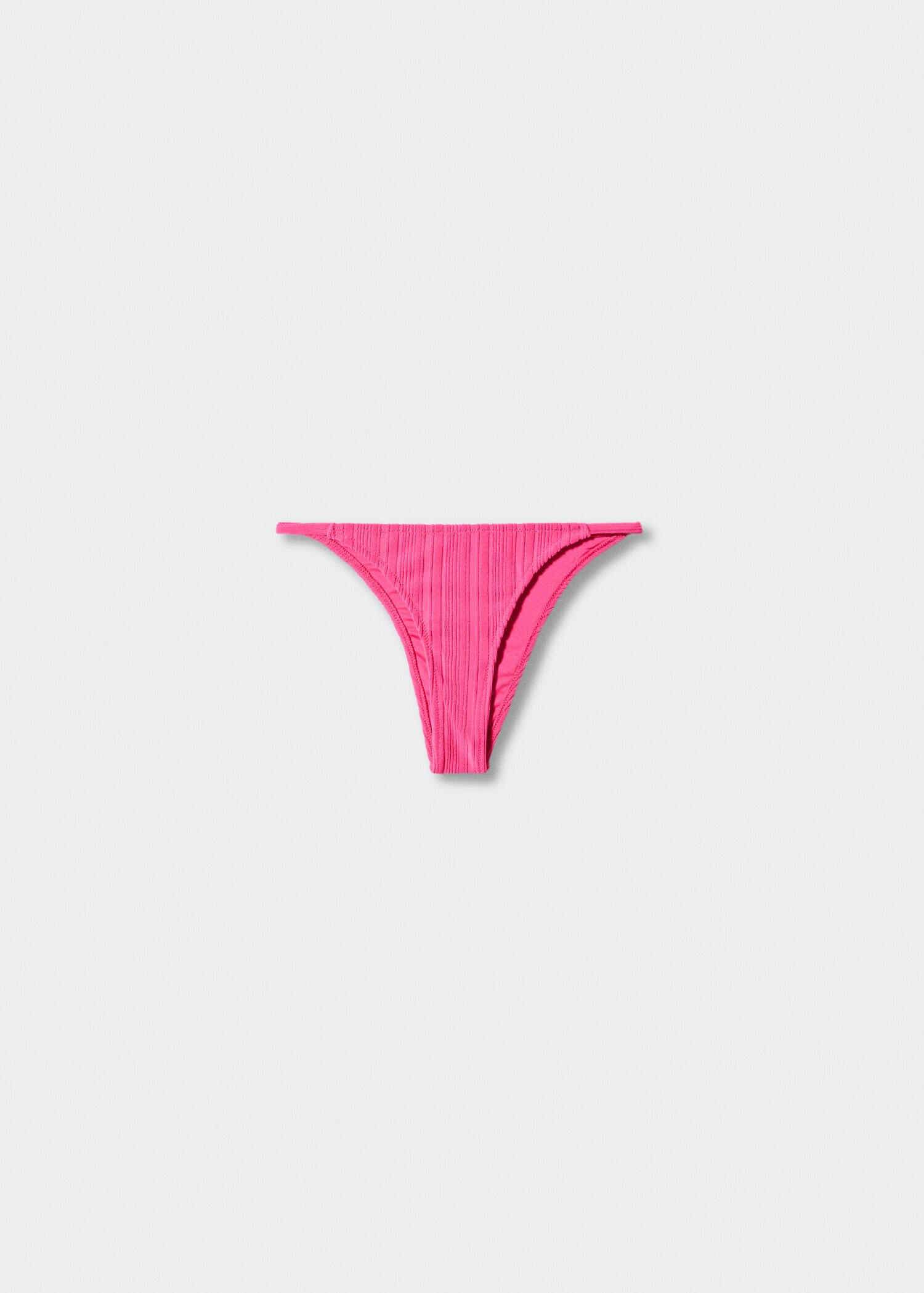 Classic bikini bottoms with striped texture - Article without model