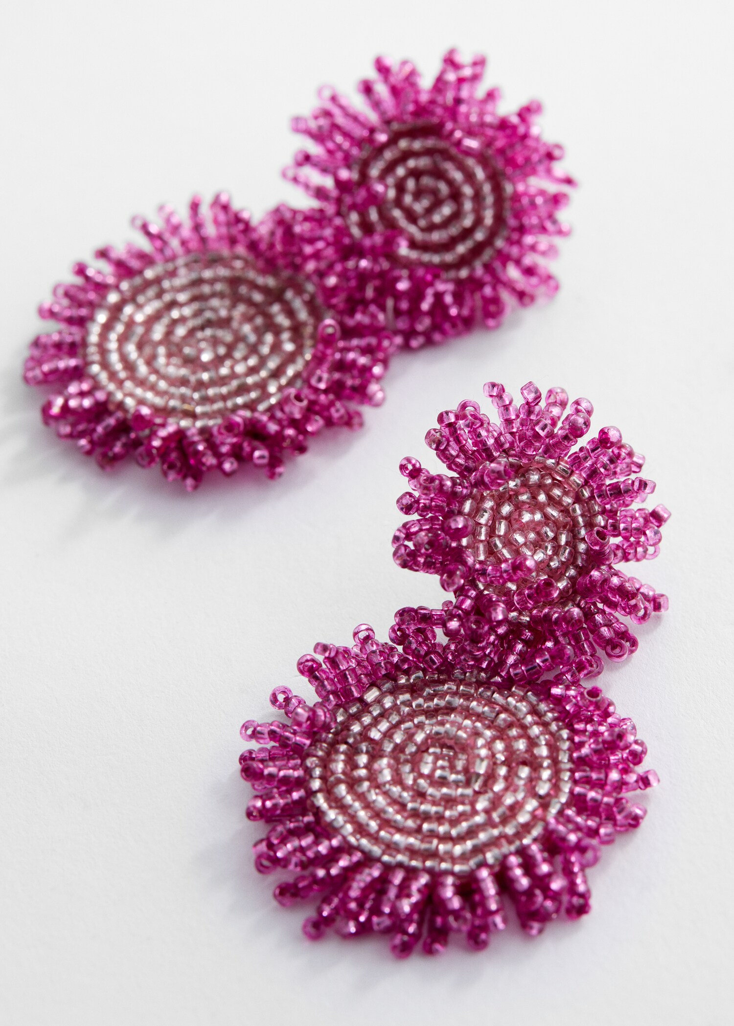 Mixed bead earrings - Medium plane