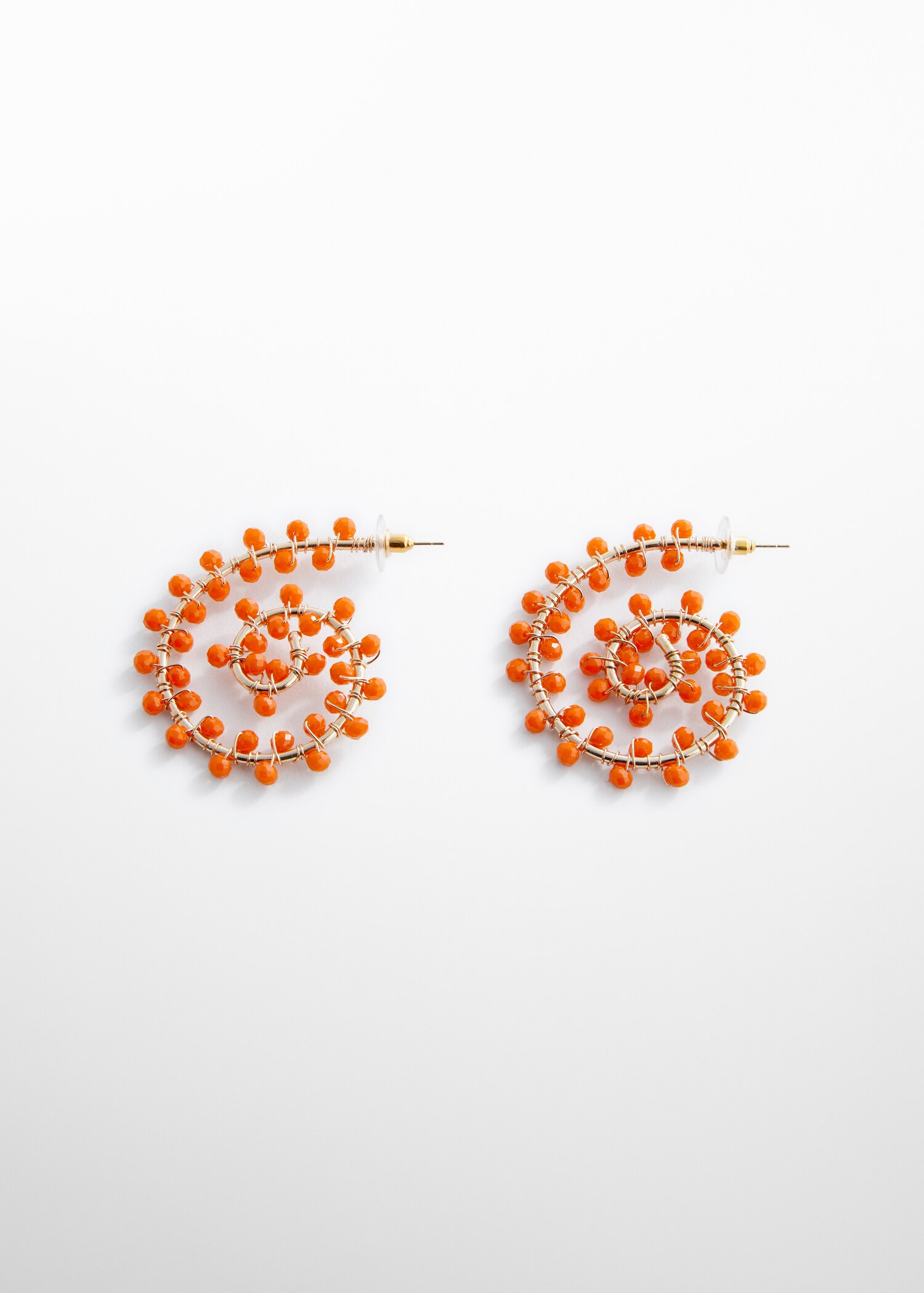 Spiral hoop earrings - منتج دون نموذج