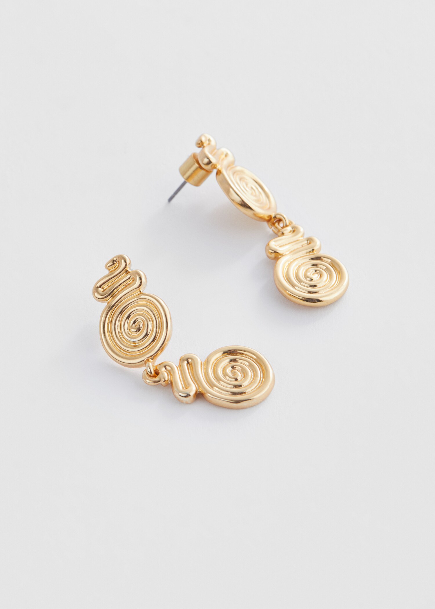 Spiral earrings - Medium plane