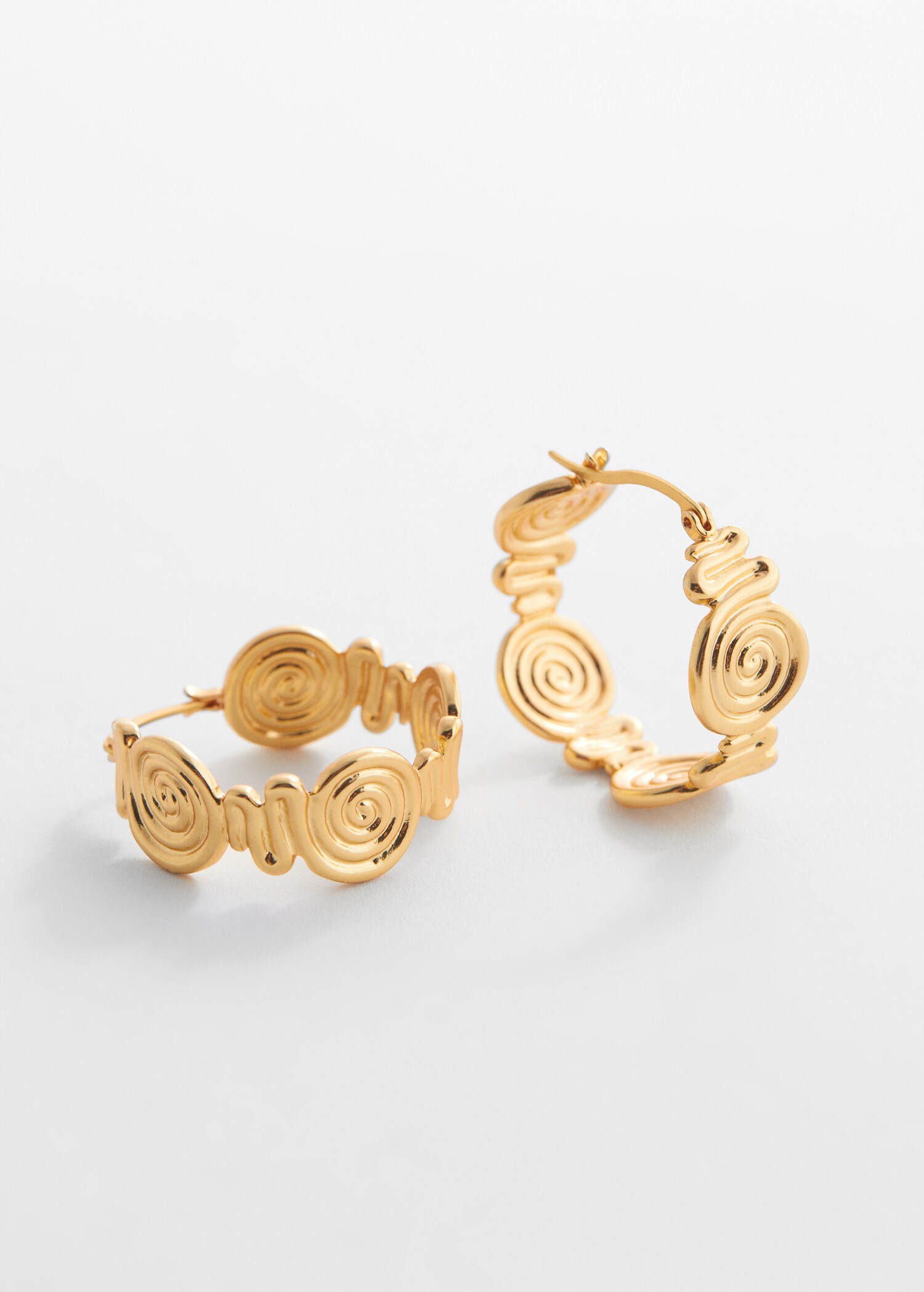 Spiral hoop earrings - เครื่องบินขนาดกลาง