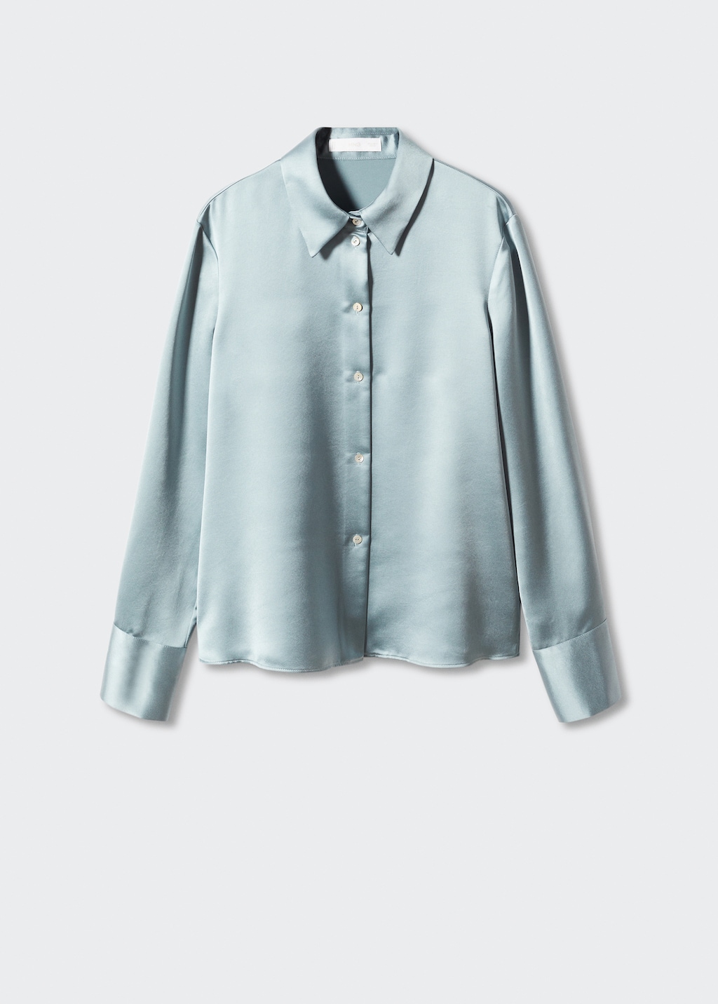 Chemise satinee boutons
