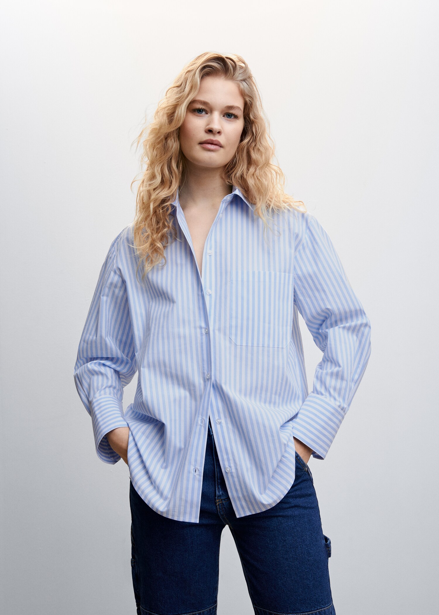 Oversize striped shirt - Medium plane