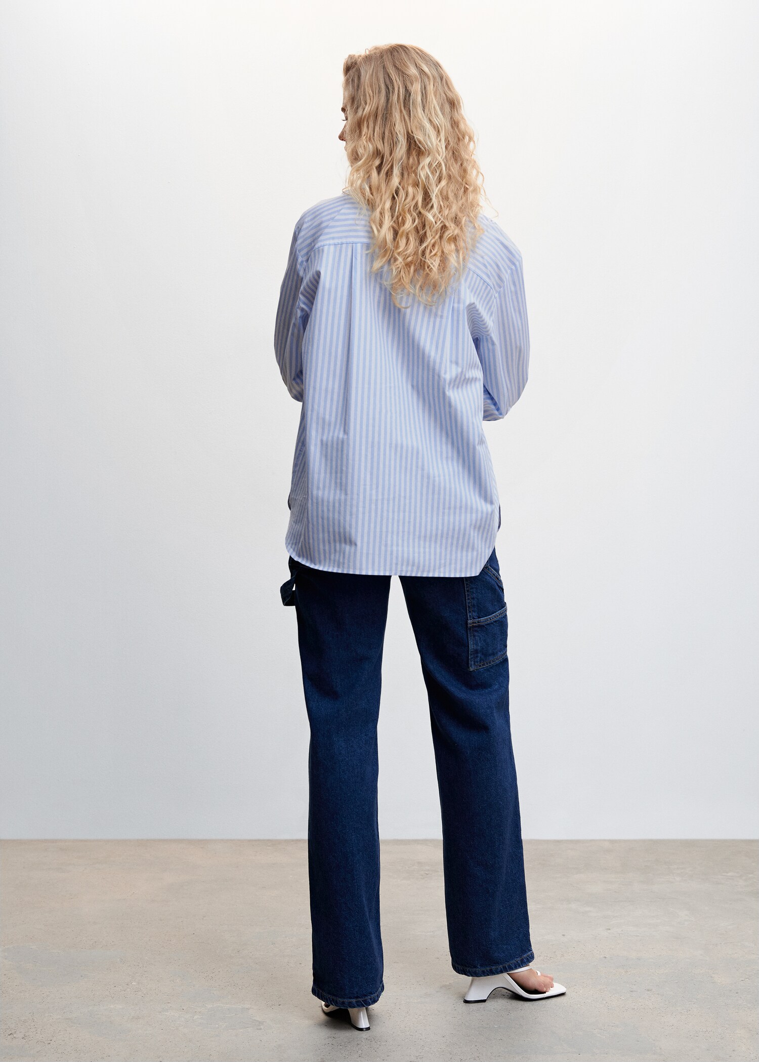 Oversize striped shirt - Reverse of the article