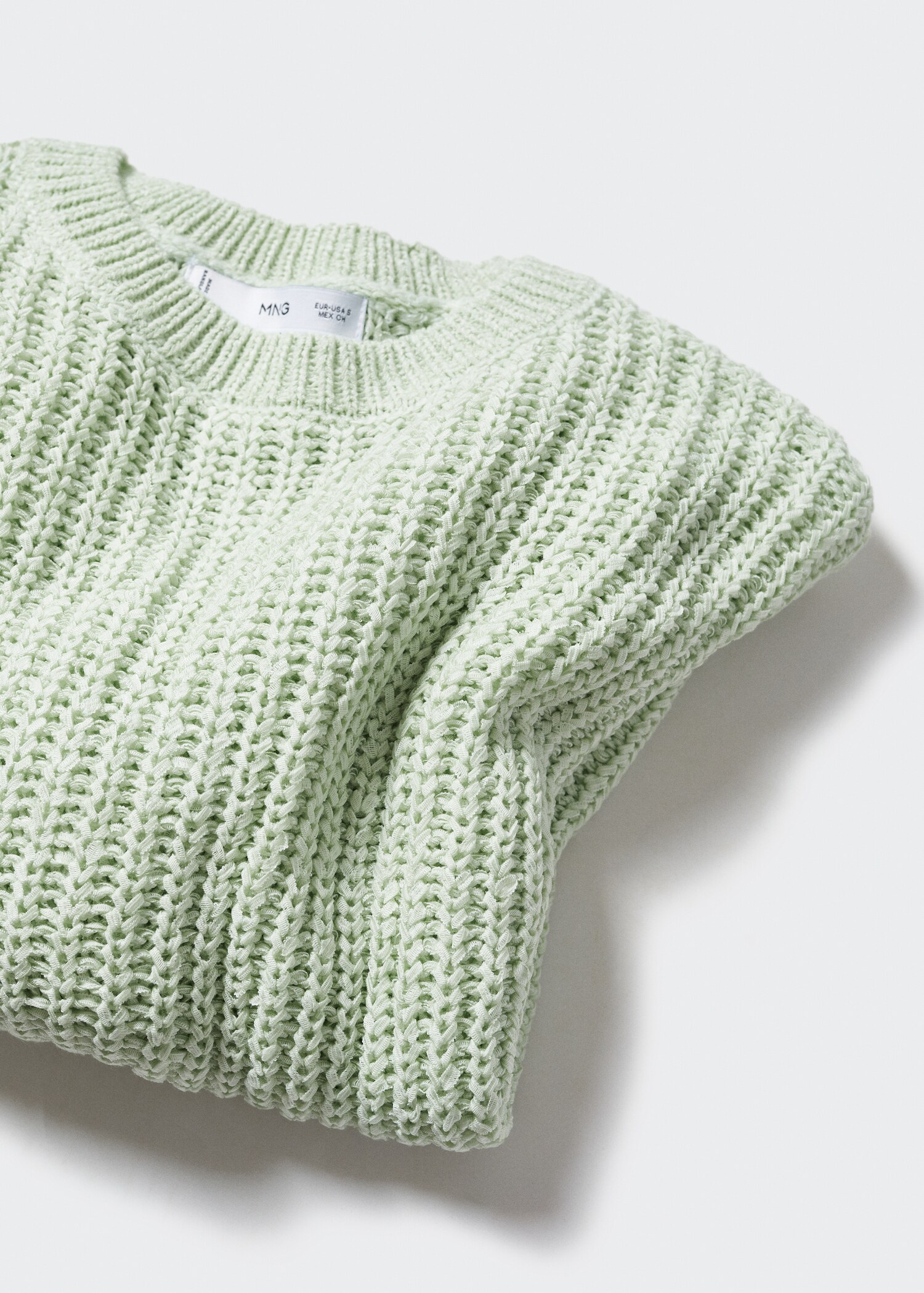Pulover din tricot cu guler rotund - Detaliu al articolului 8