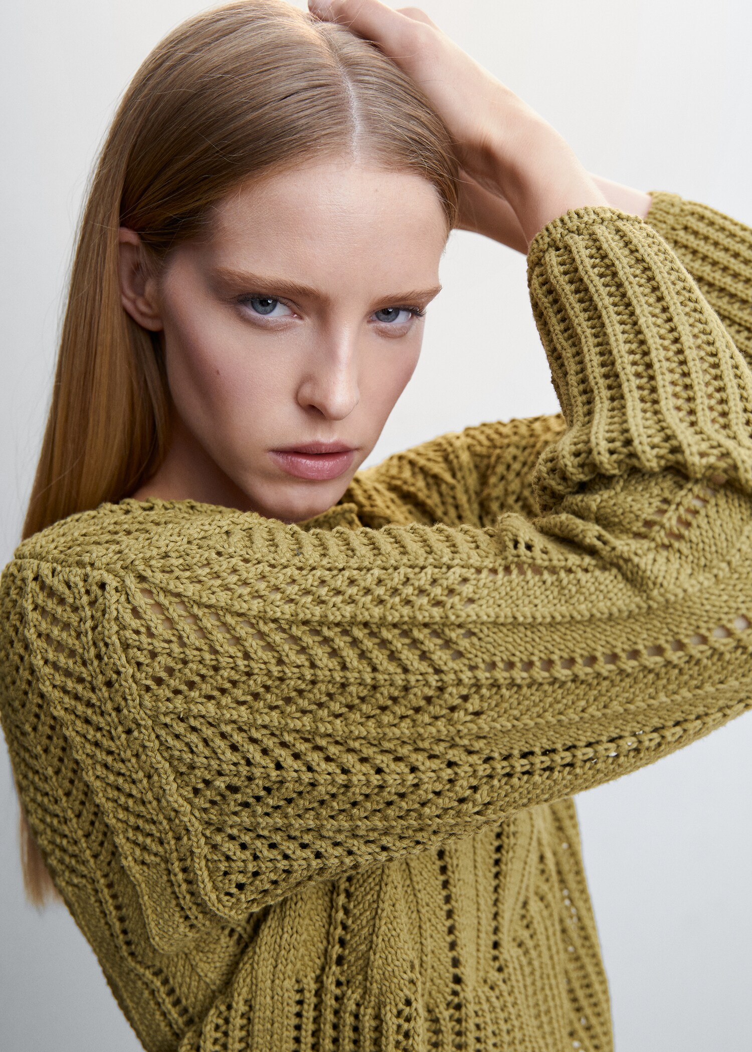 Openwork boat-neck sweater - Details of the article 1