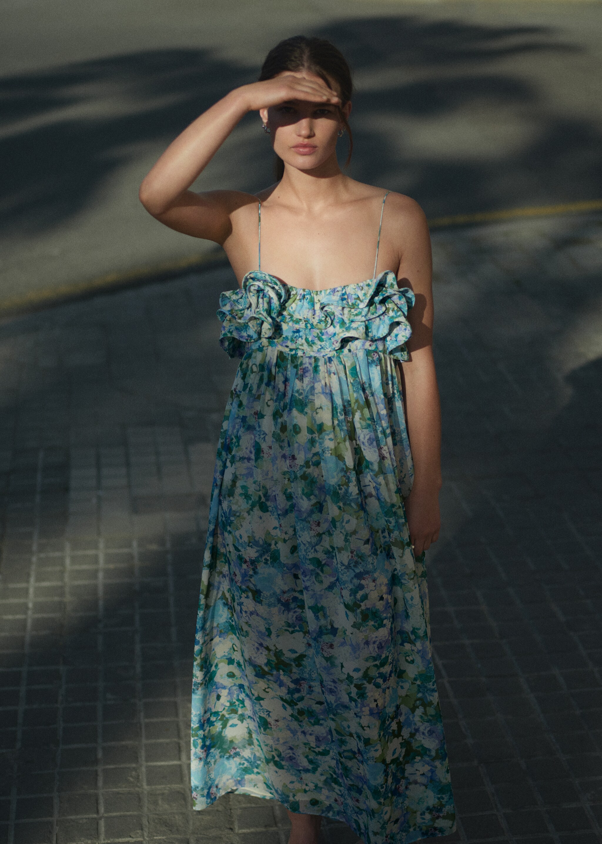 Floral ruffled dress - Details of the article 6