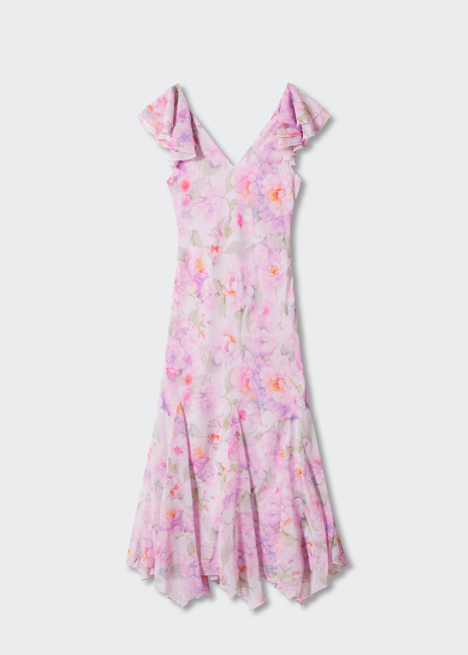 Robe à fleurs volantée - Article sans modèle