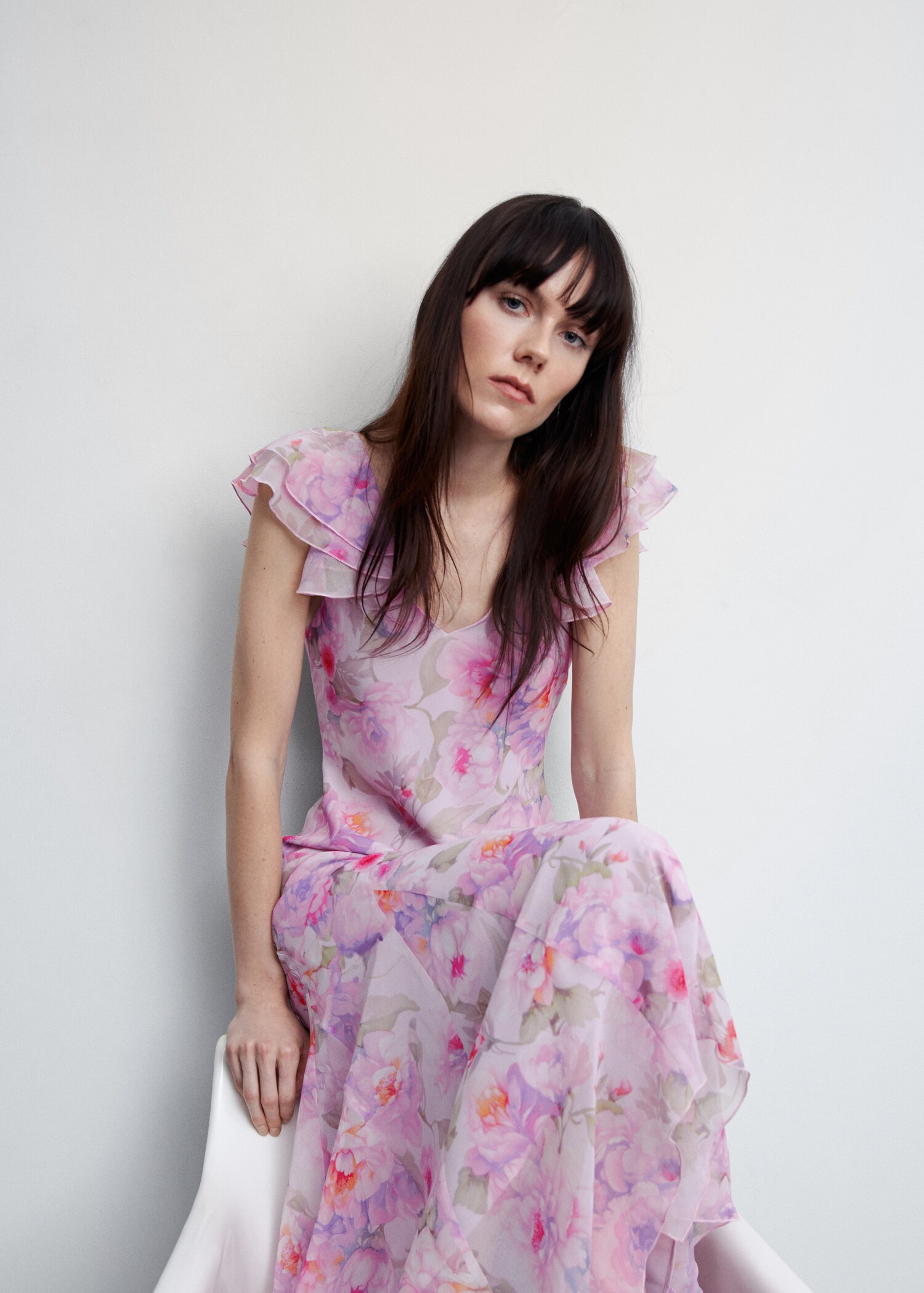 Robe à fleurs volantée - Détail de l'article 2