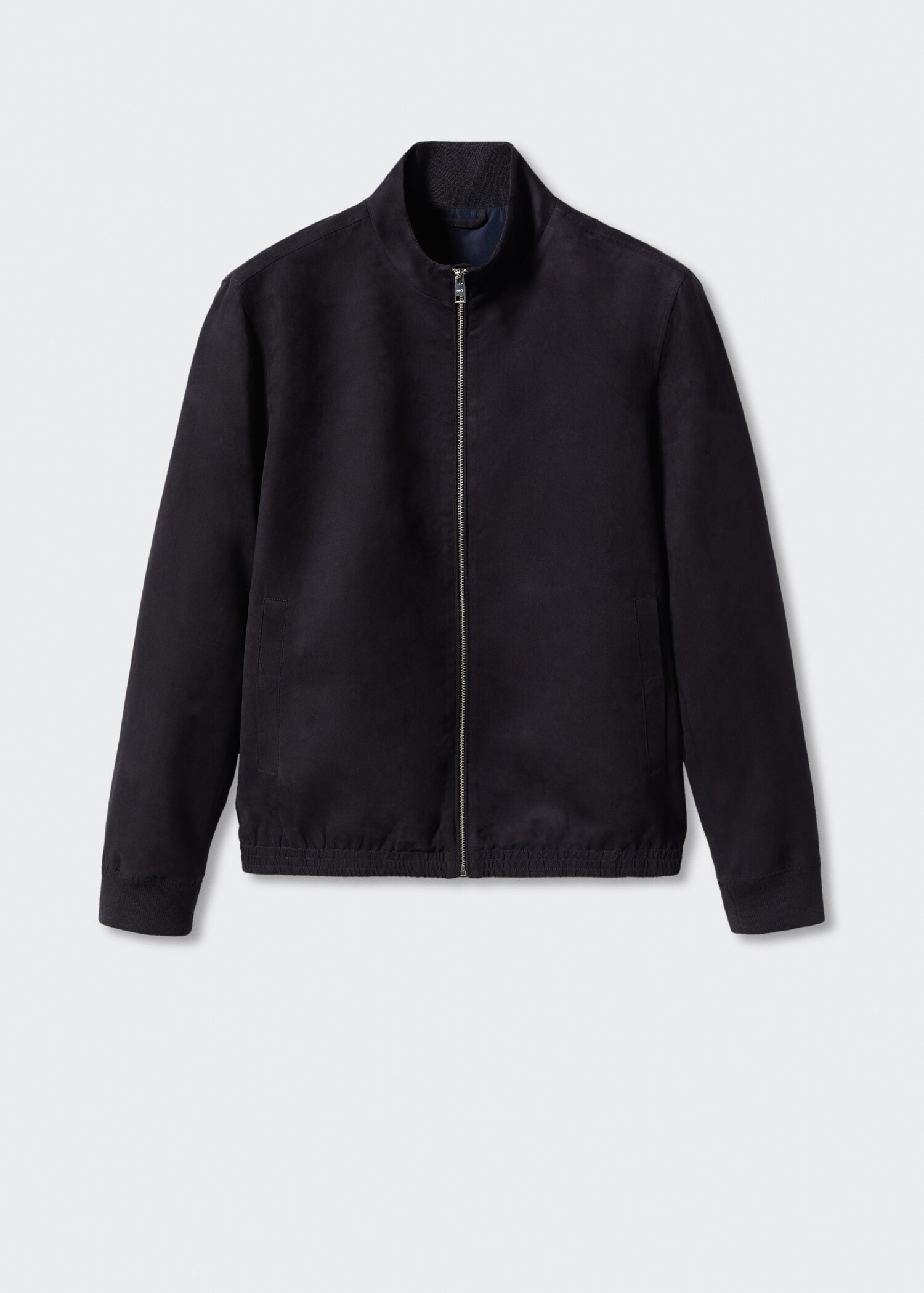 Suede-effect bomber jacket - Article without model