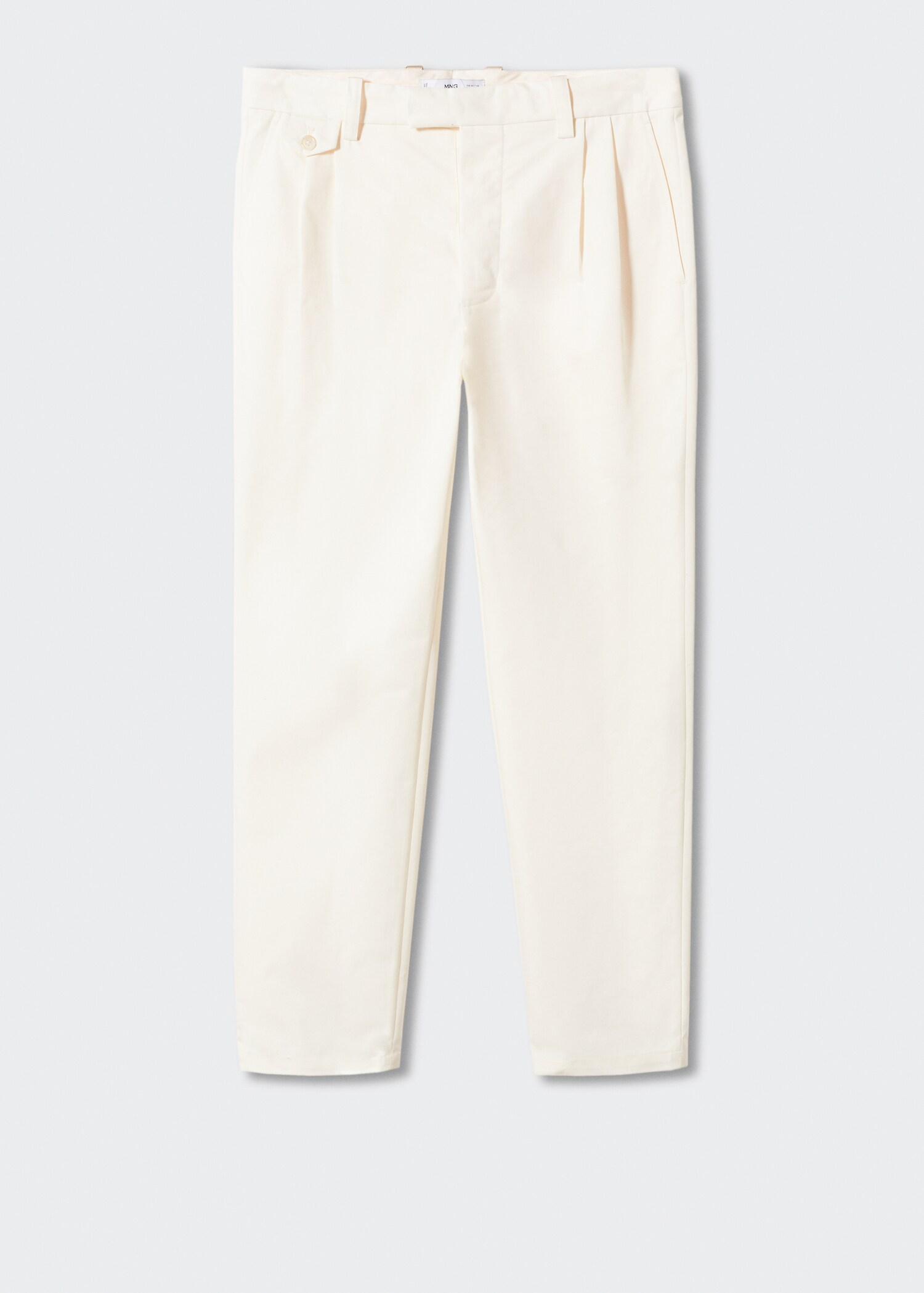 Cotton pleated trousers - Barang tanpa model