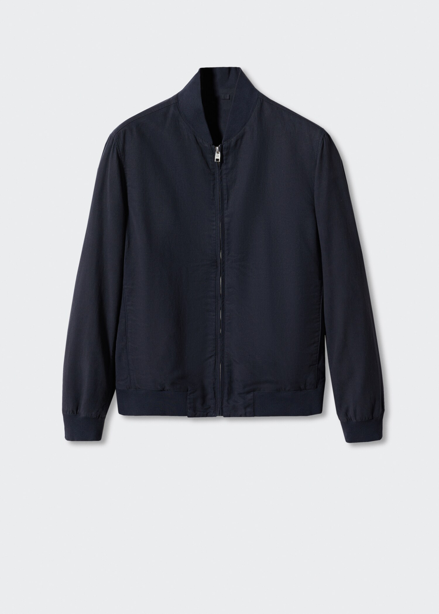 Jaket bomber katun linen ringan - Barang tanpa model