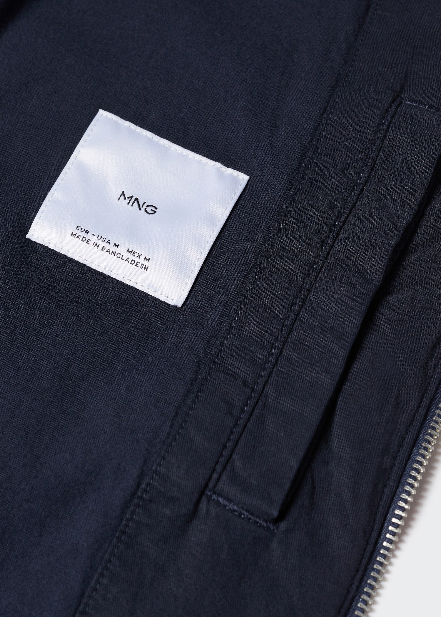 Lightweight linen cotton bomber jacket - Details of the article 8