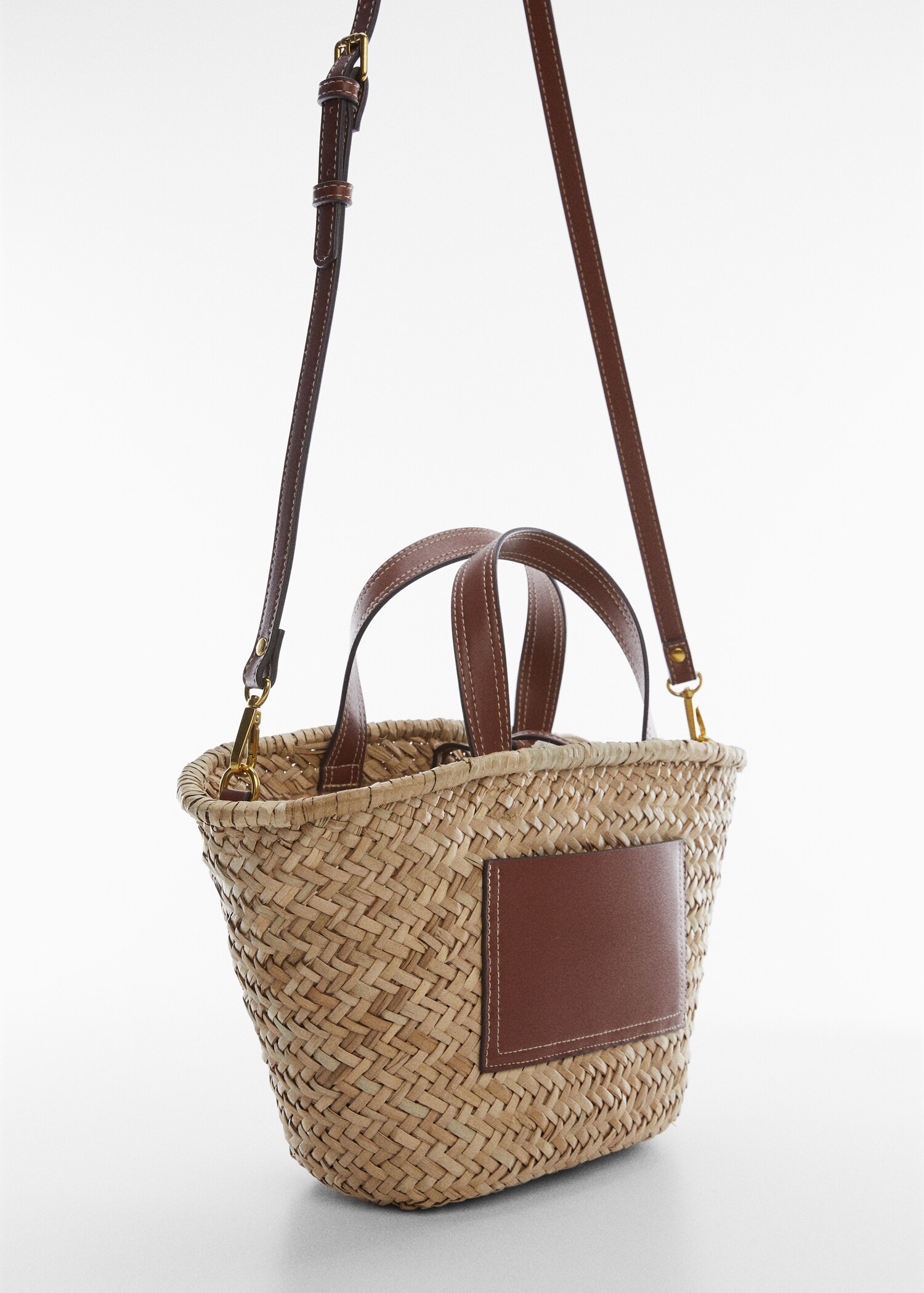 Sac toile fibre naturelle poche - Plan moyen