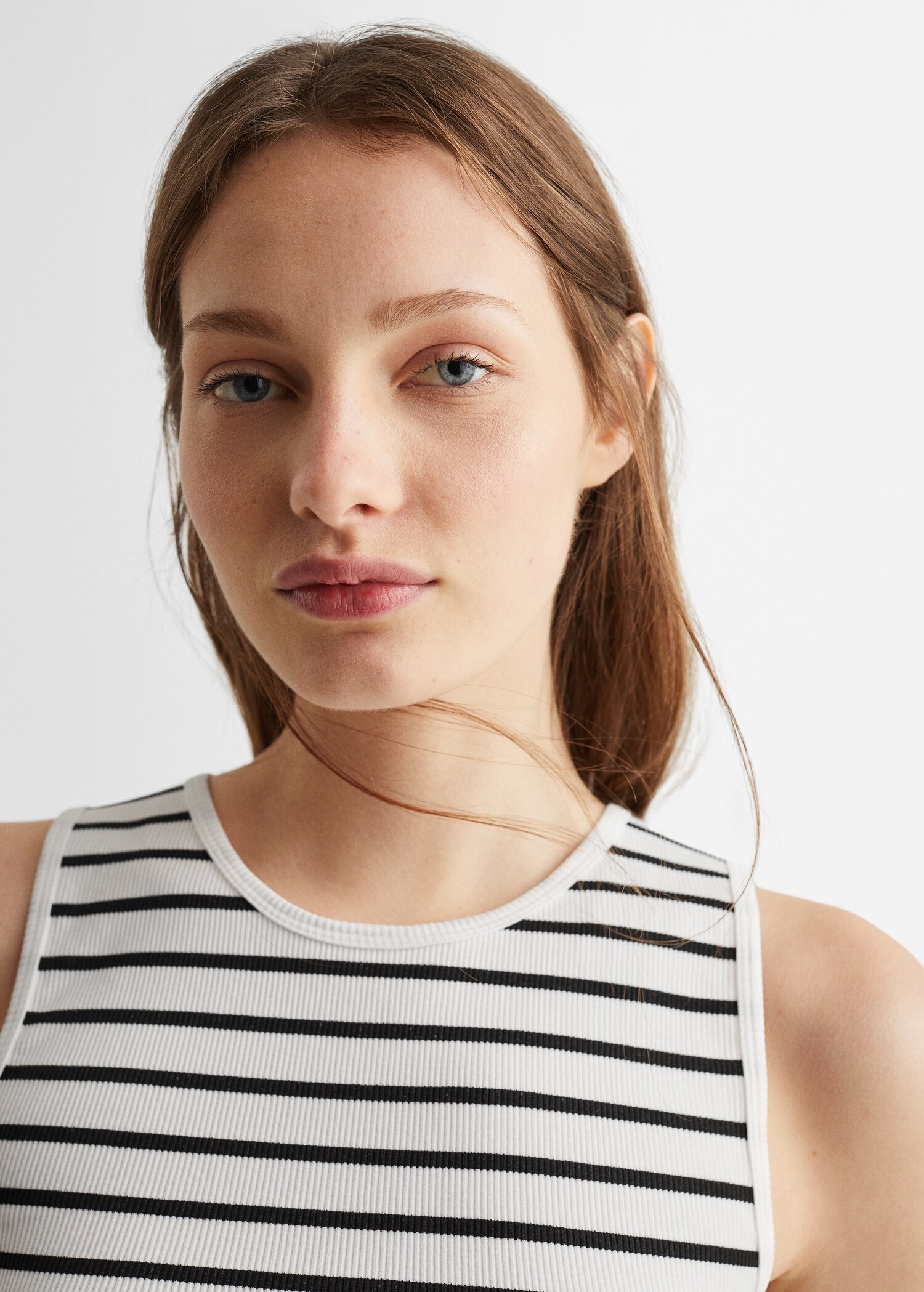 Striped crop top - Details of the article 1