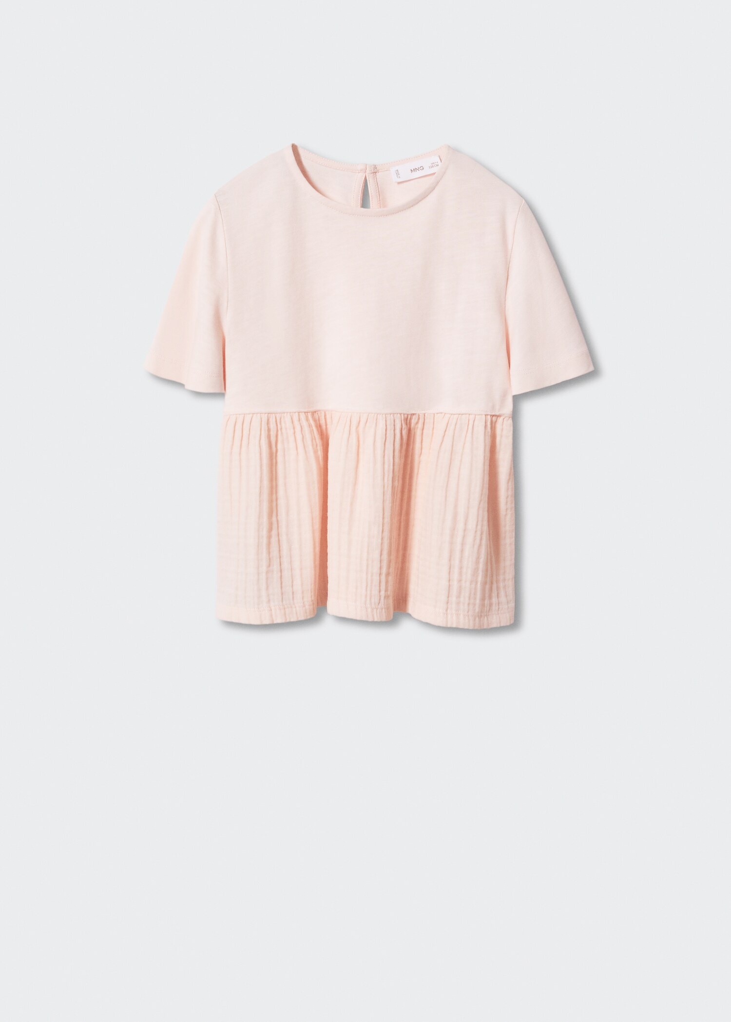 Pleated detail T-shirt - Article without model