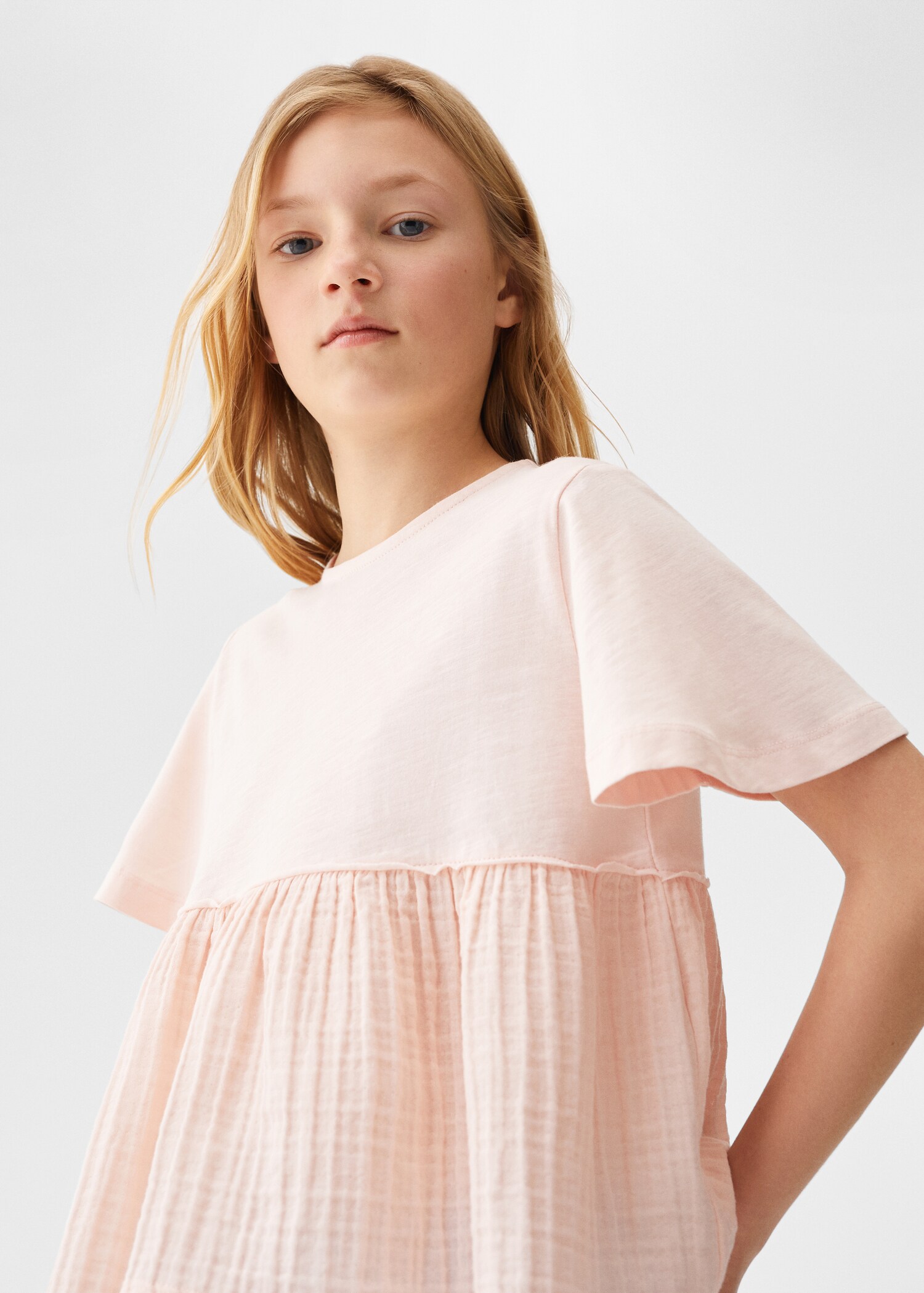 Pleated detail T-shirt - Details of the article 1