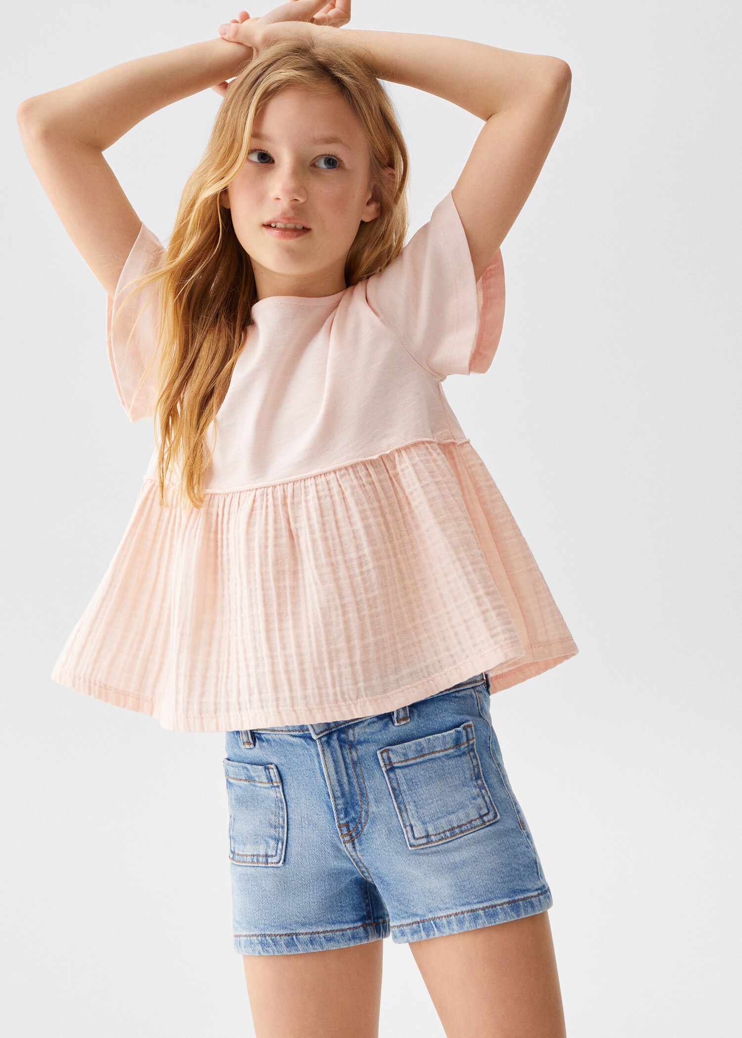 Pleated detail T-shirt - Details of the article 2