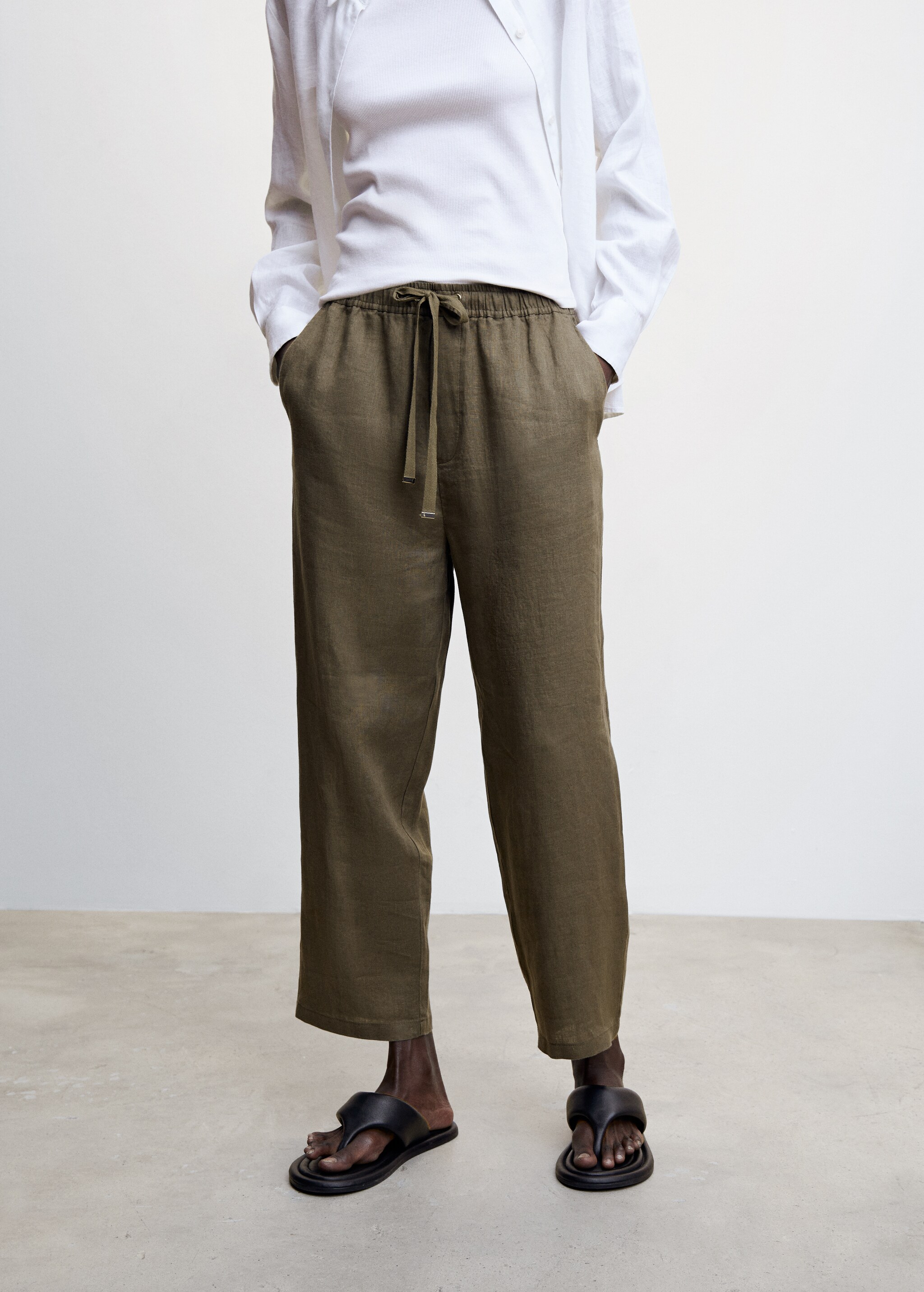 Pantaloni 100% lino - Piano medio