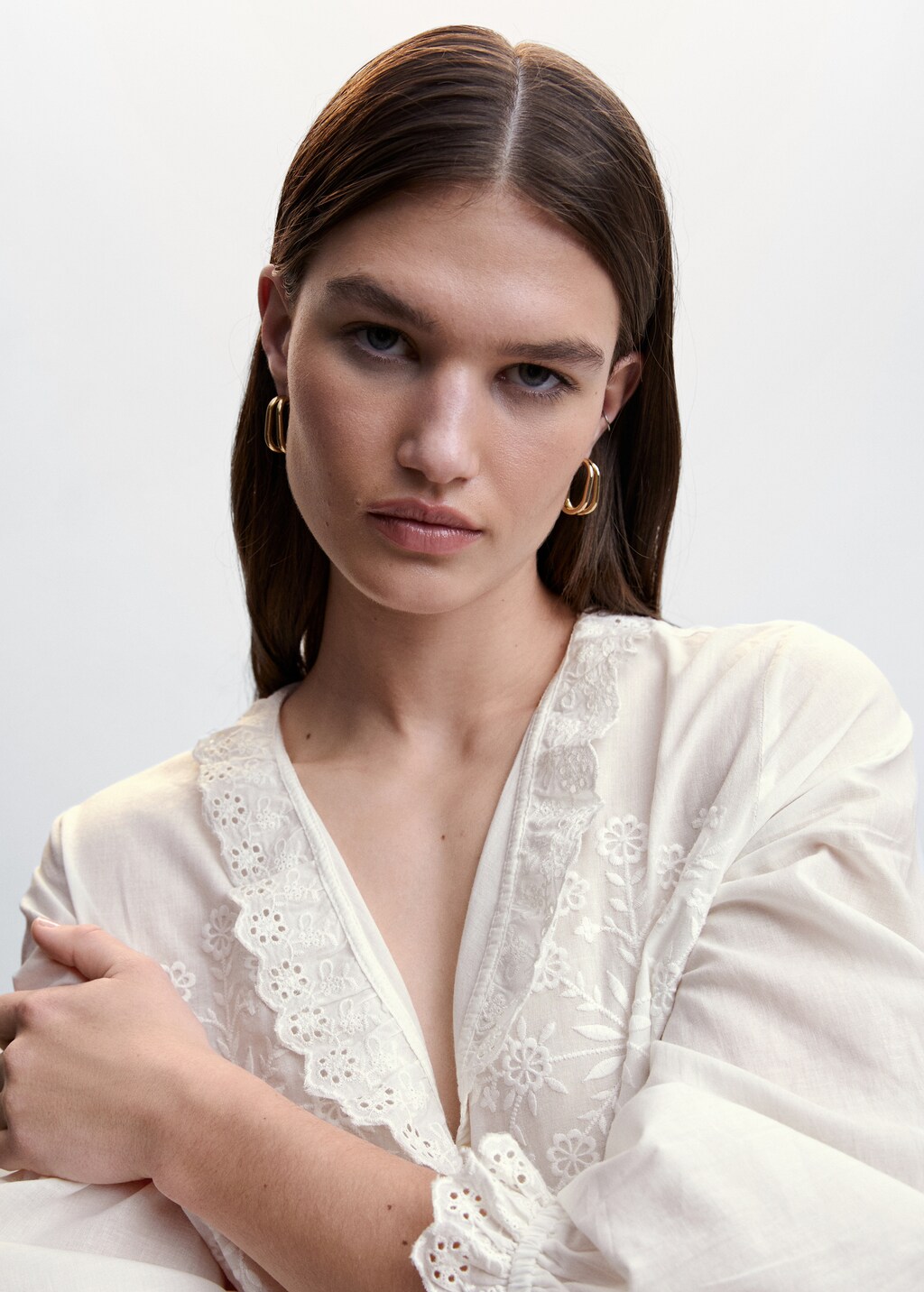 Blusa manga abullonada mango new arrivals