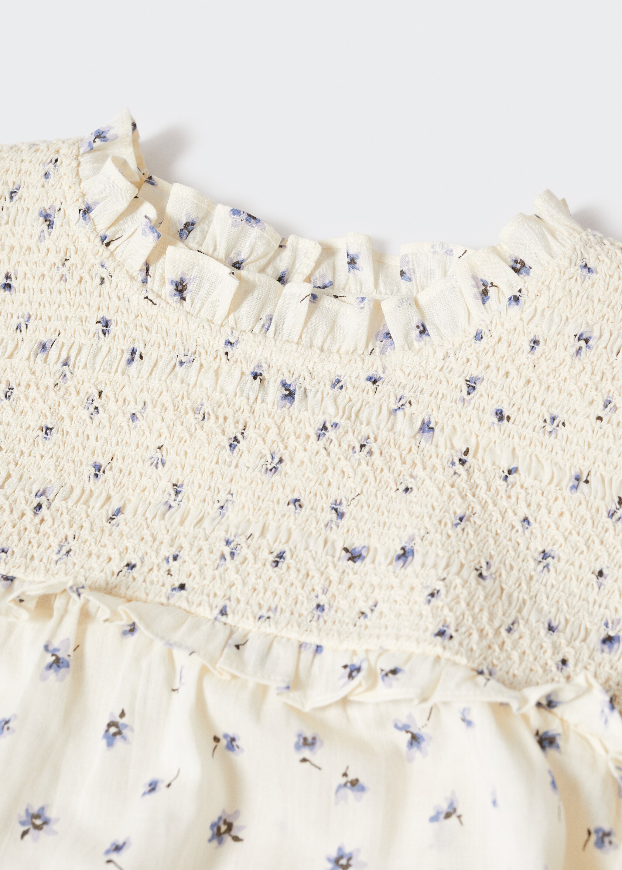 Blusa algodón detalles fruncidos - Detalle del artículo 8