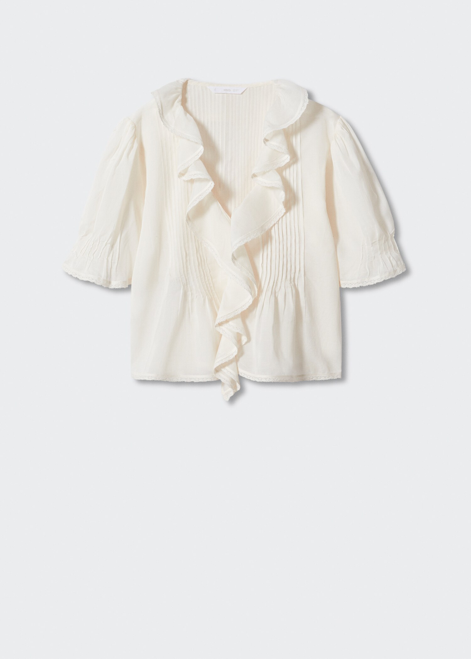 Ruffled puff sleeves blouse - Article without model