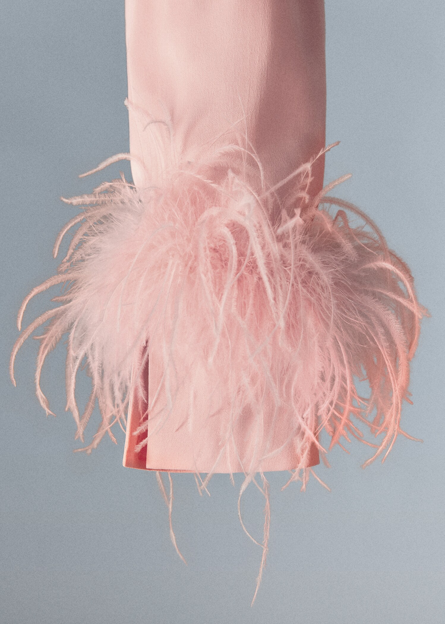 Satin shirt with feather detail - Details of the article 8