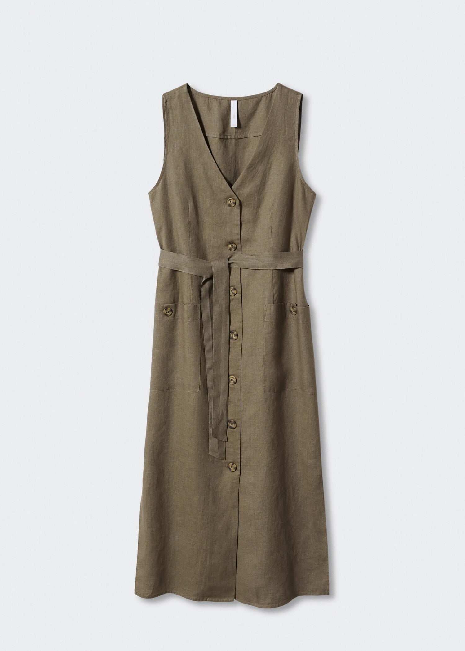 100% linen shirty dress - Article without model