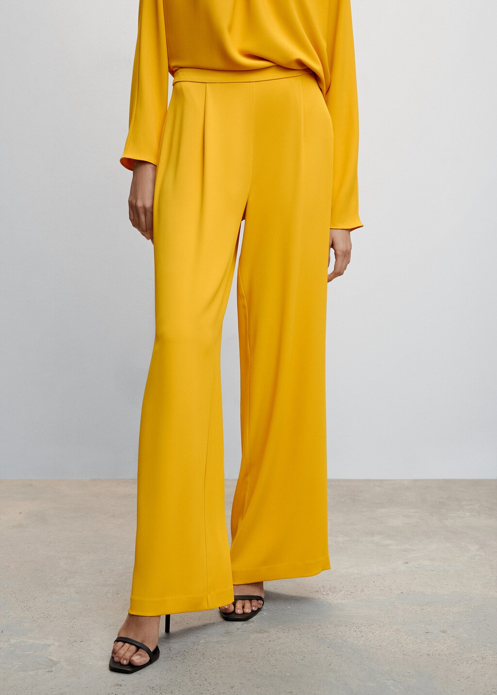 Pantalon palazzo a pinces