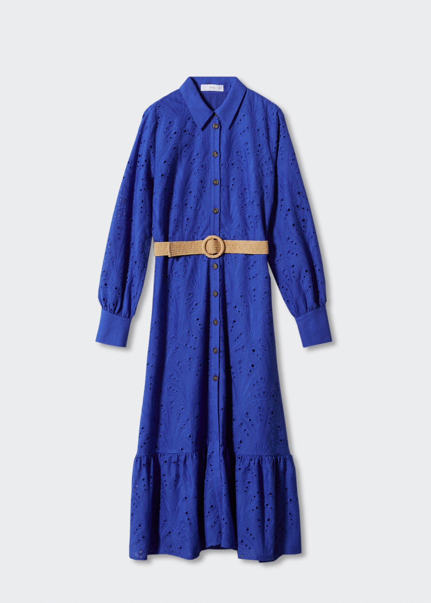 Robe chemise détails ajourés - Article sans modèle