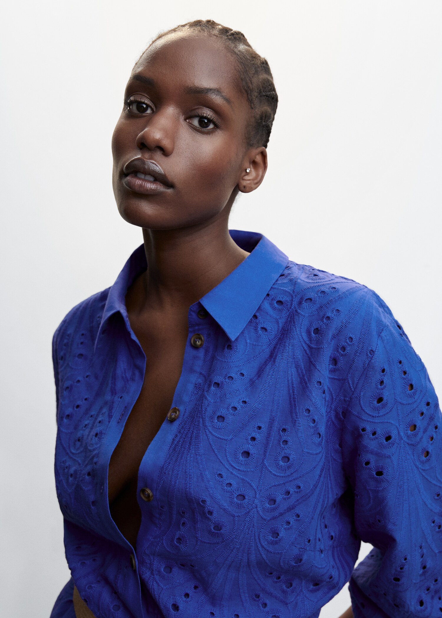 Robe chemise détails ajourés - Détail de l'article 5