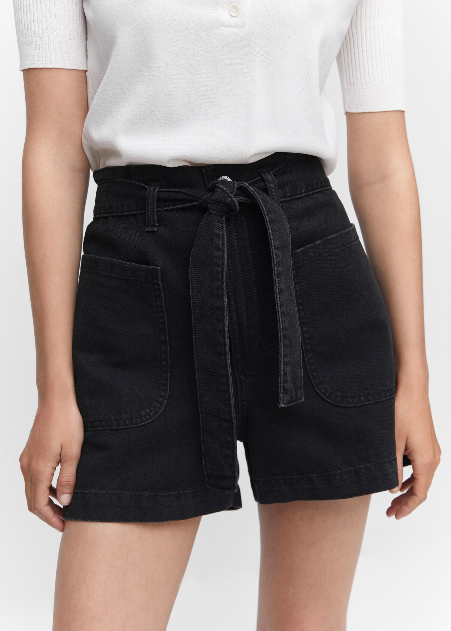 Short jean paperbag - Détail de l'article 1