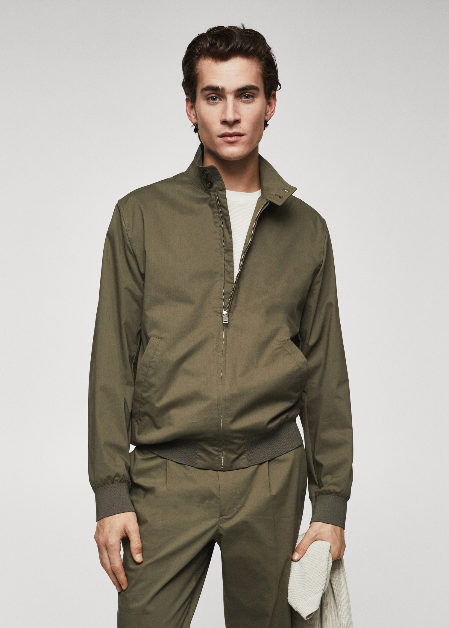 Lightweight fabric bomber jacket - Medium plane