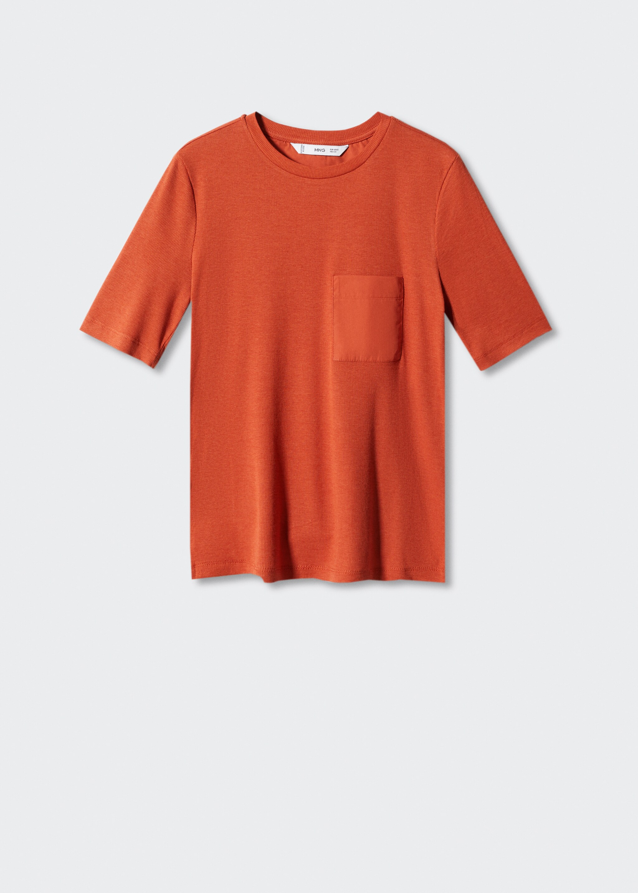 Rundhals-T-Shirt mit Tasche - Artikel ohne Model